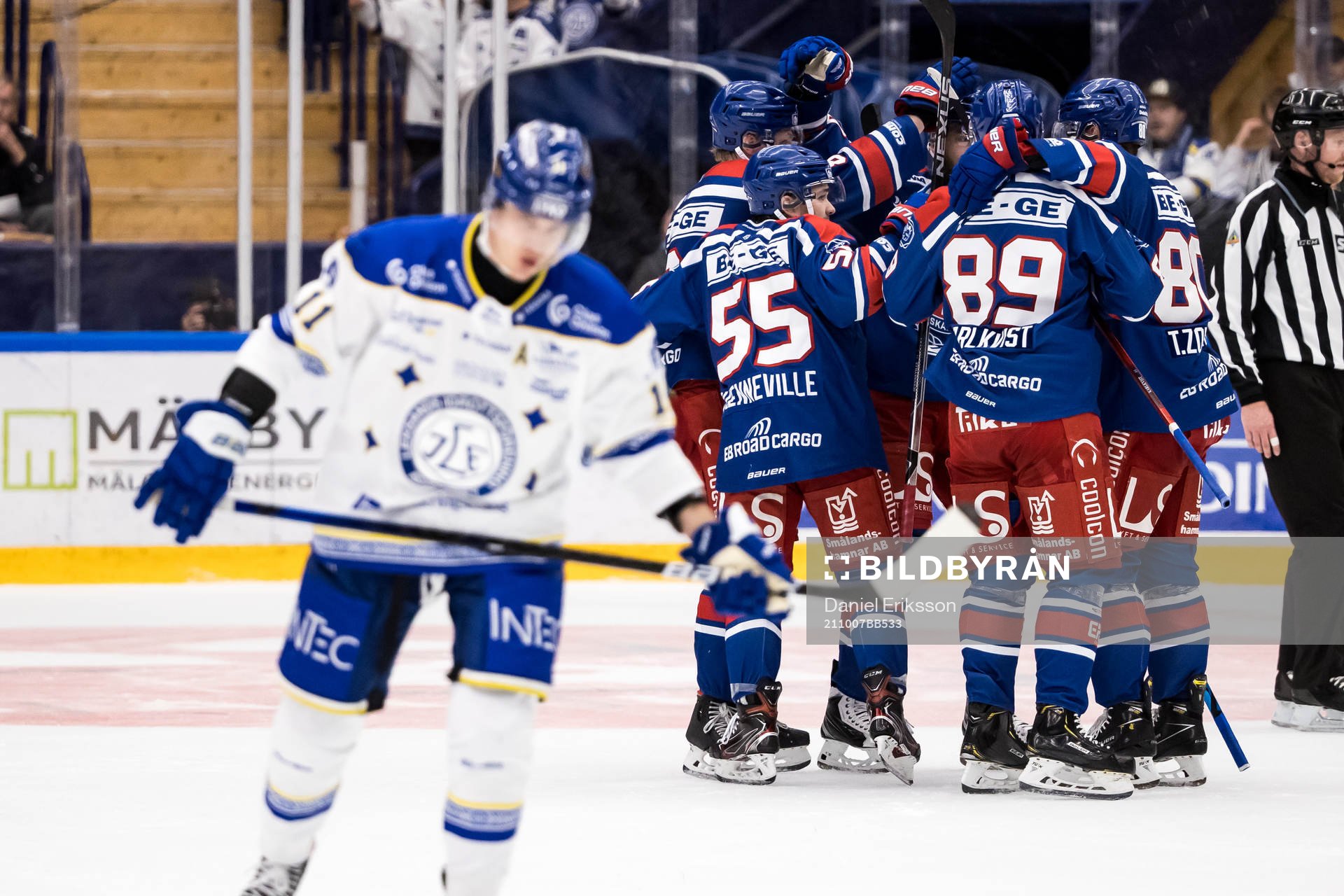 Oskarshamns spelarna jublar