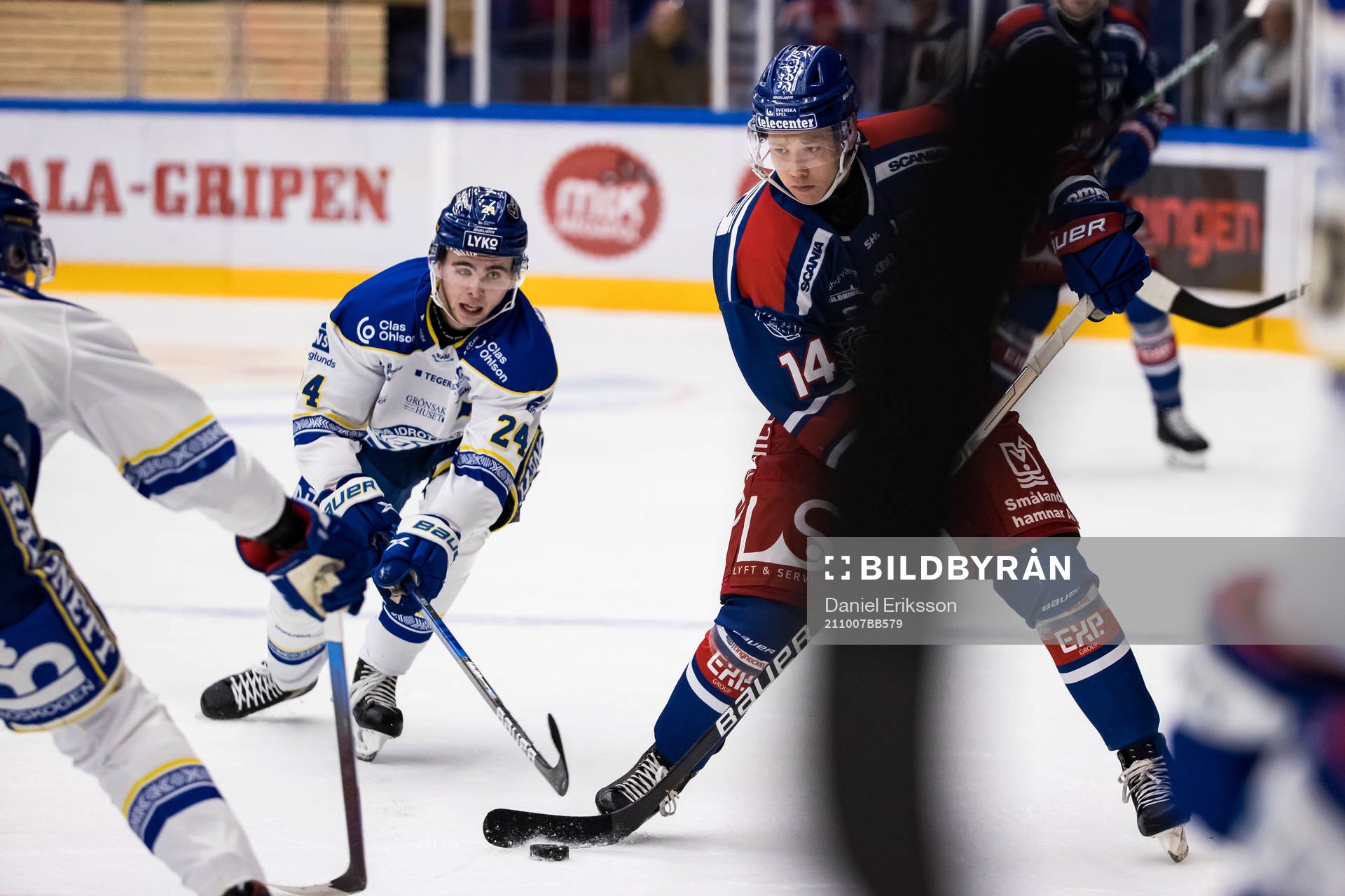 Leksands Isak Rosén  och Oskarshamns Mikael Øby - Olsen