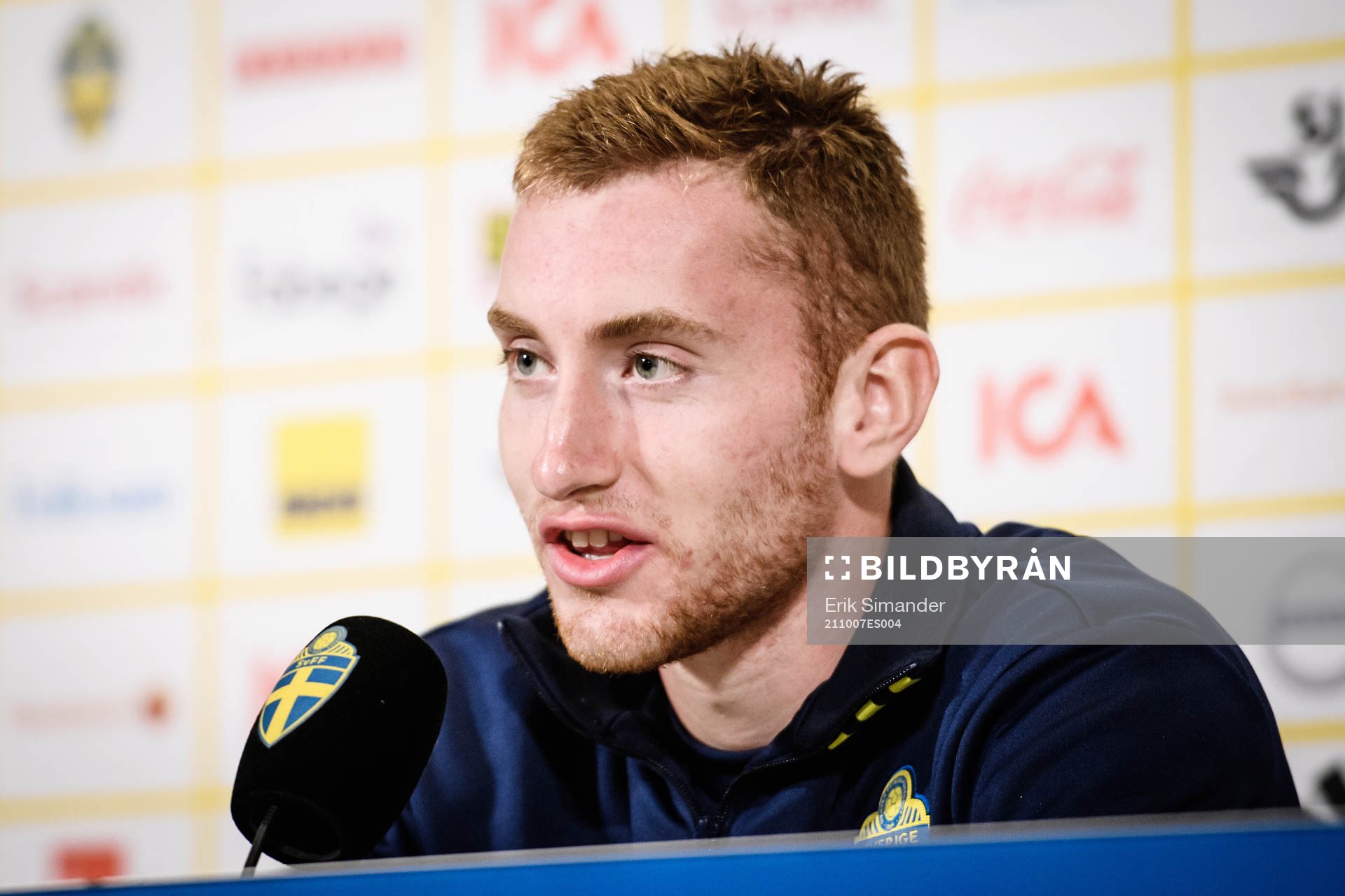 Dejan Kulusevski of the Swedish national football team