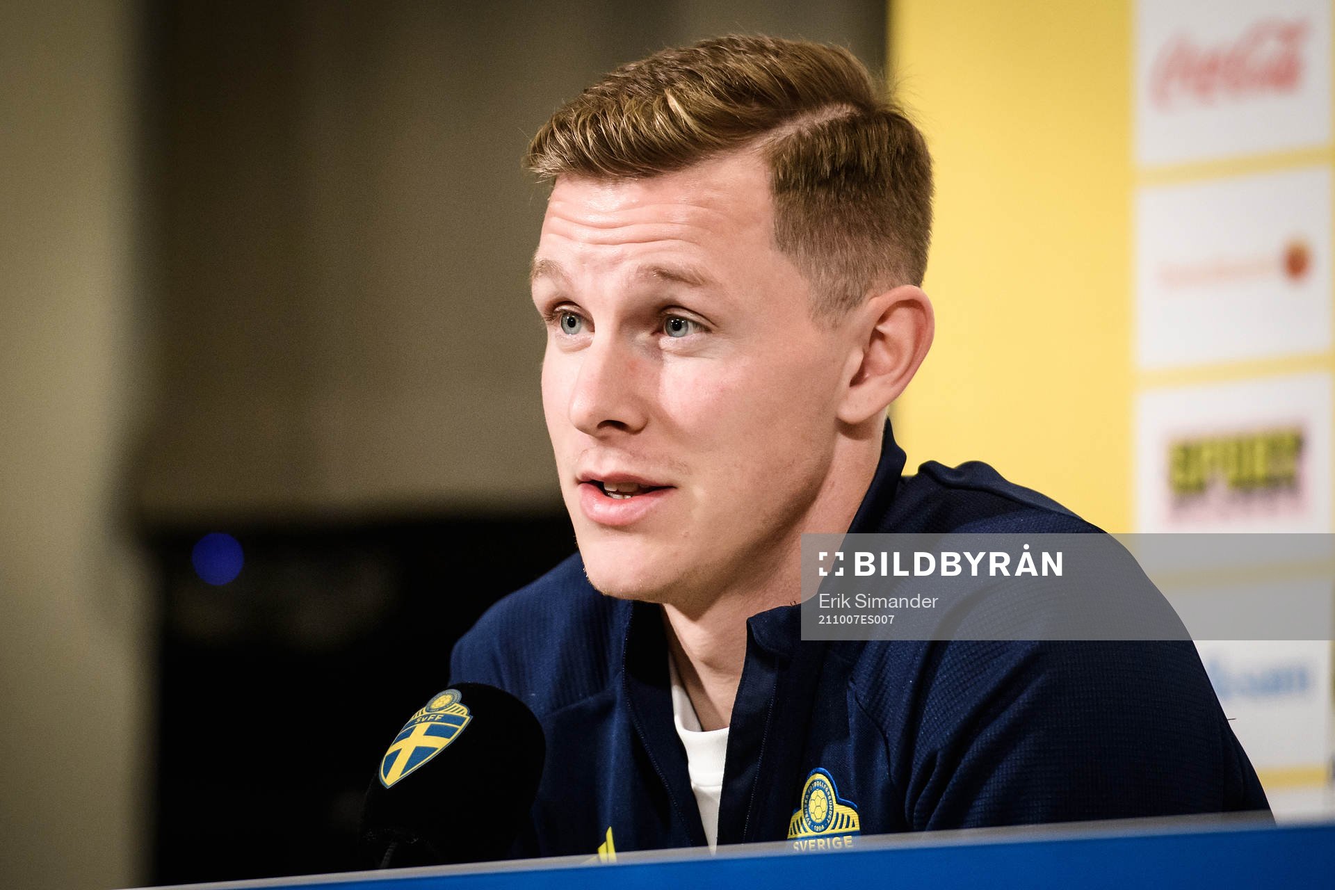Emil Krafth of the Swedish national football team