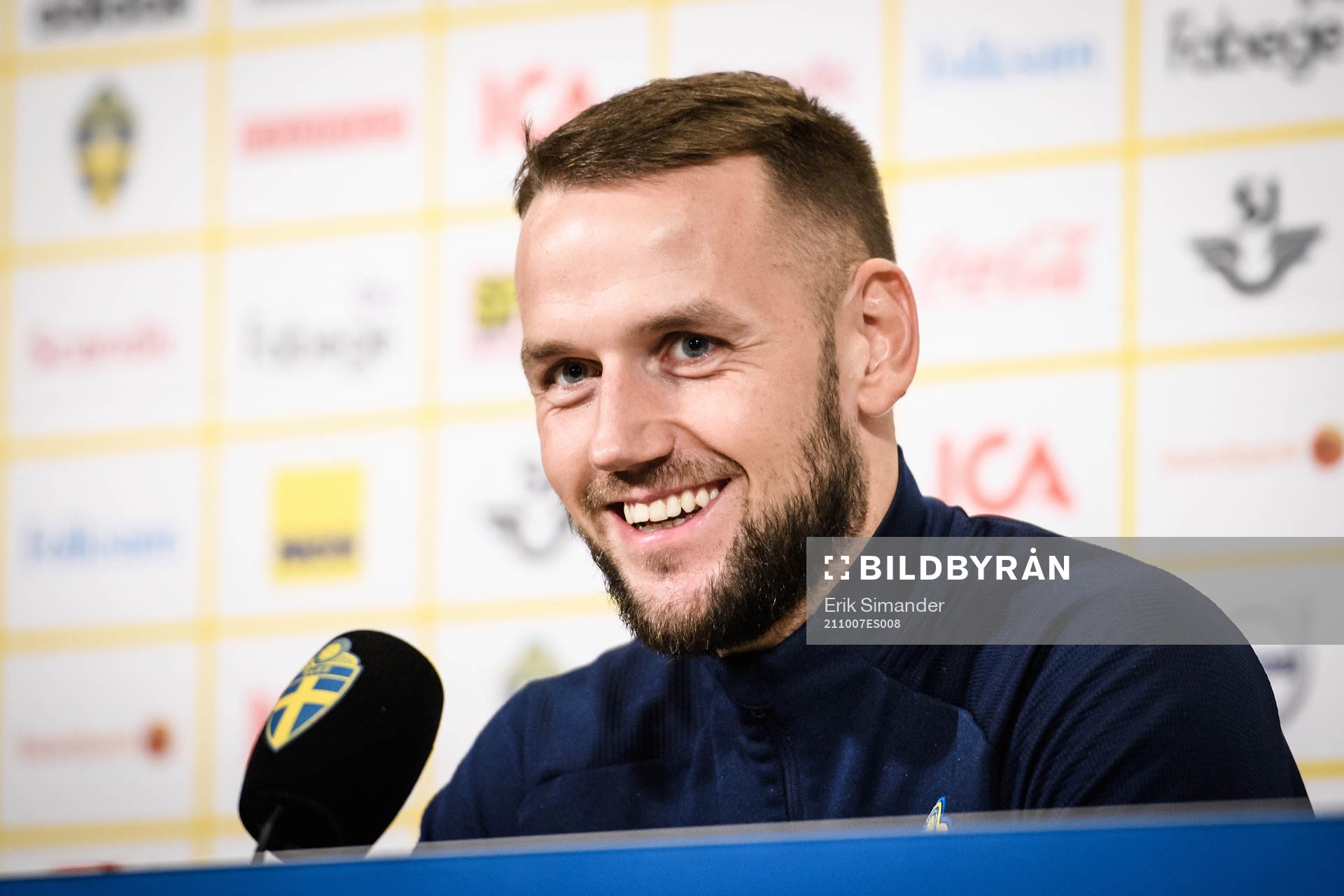 Alexander Milosevic of the Swedish national football team