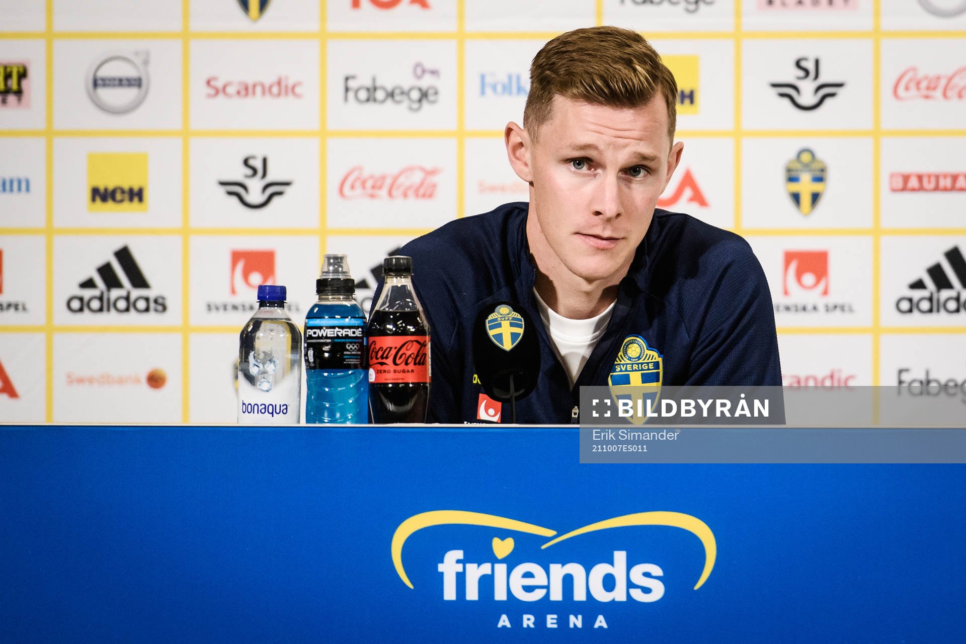 Emil Krafth of the Swedish national football team