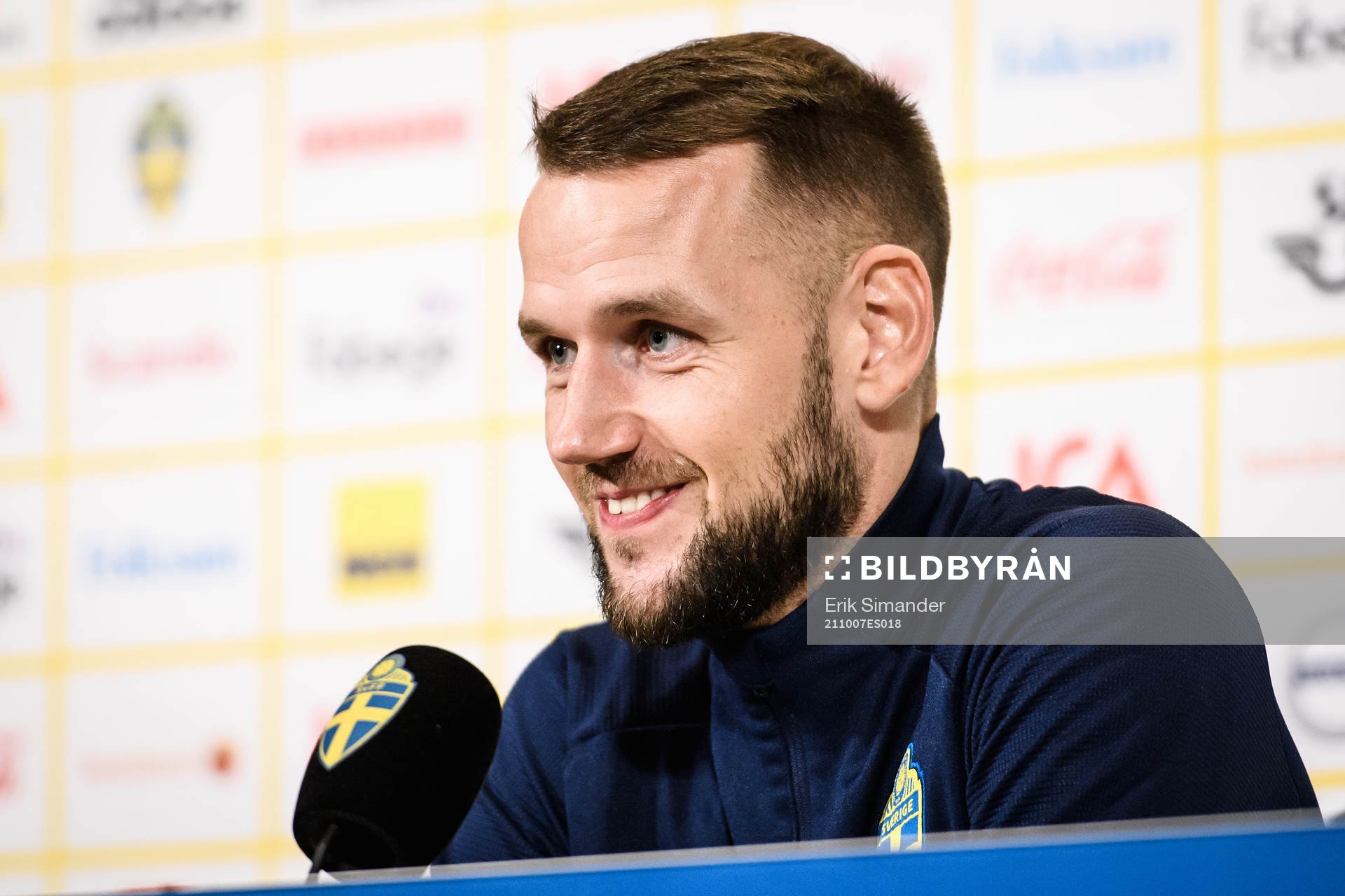Alexander Milosevic of the Swedish national football team