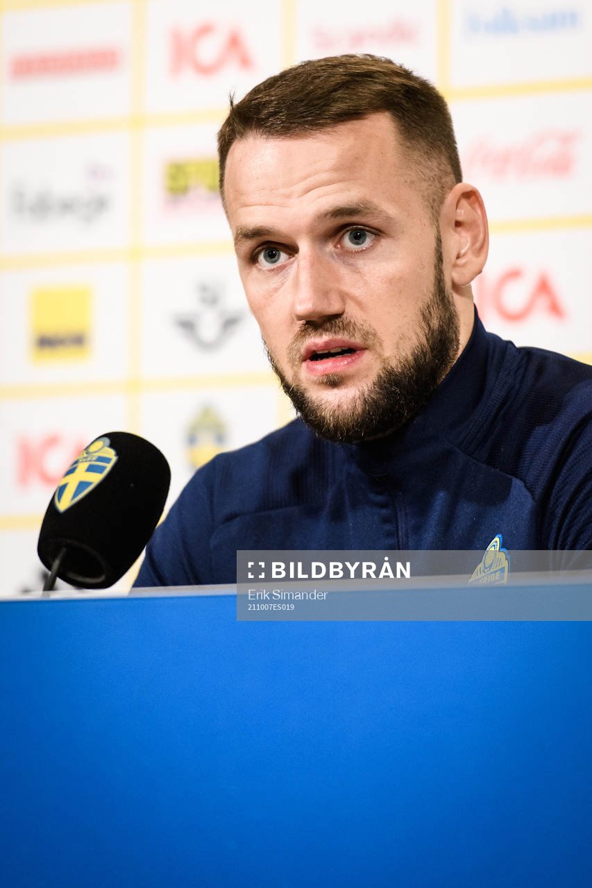 Alexander Milosevic of the Swedish national football team