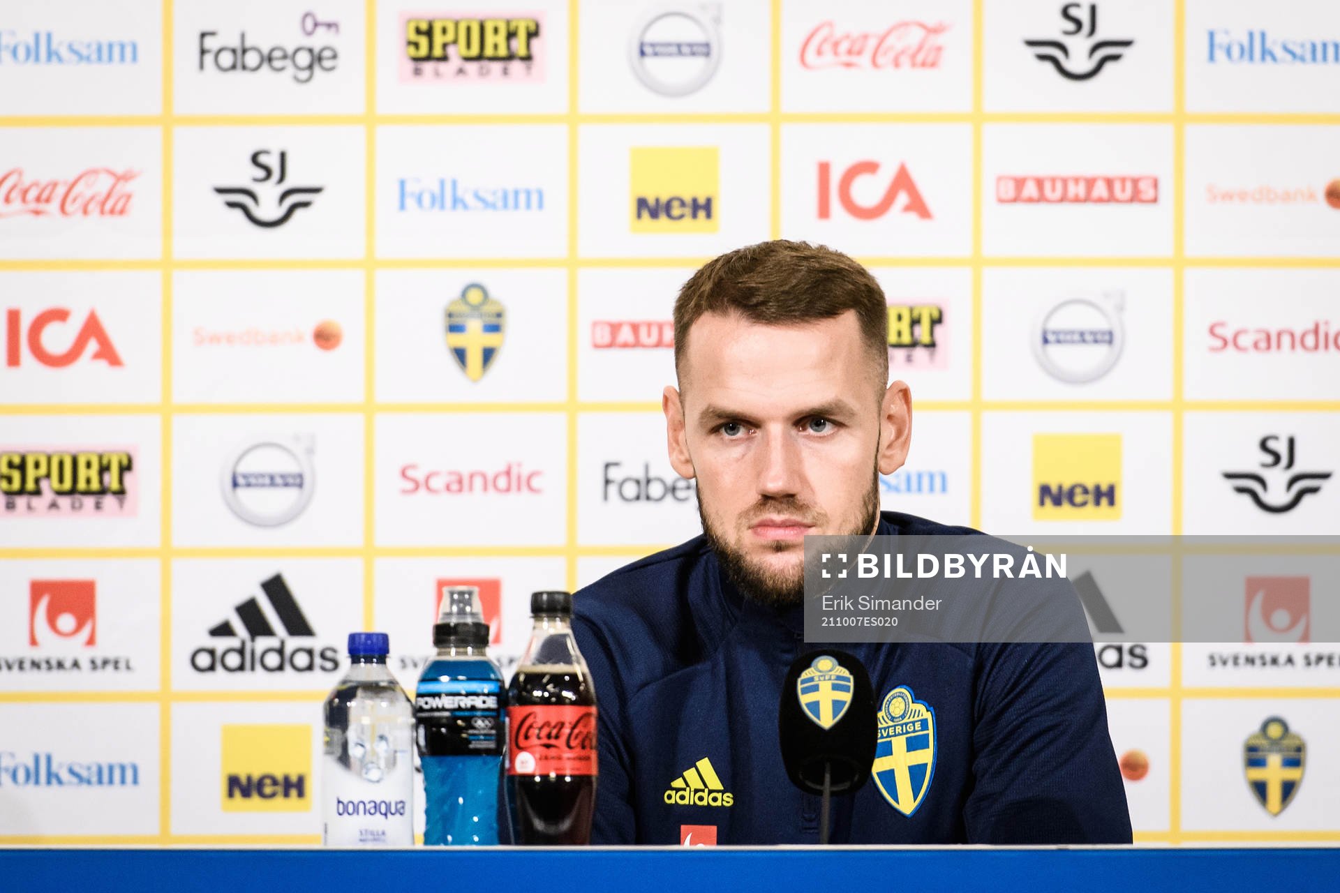 Alexander Milosevic of the Swedish national football team