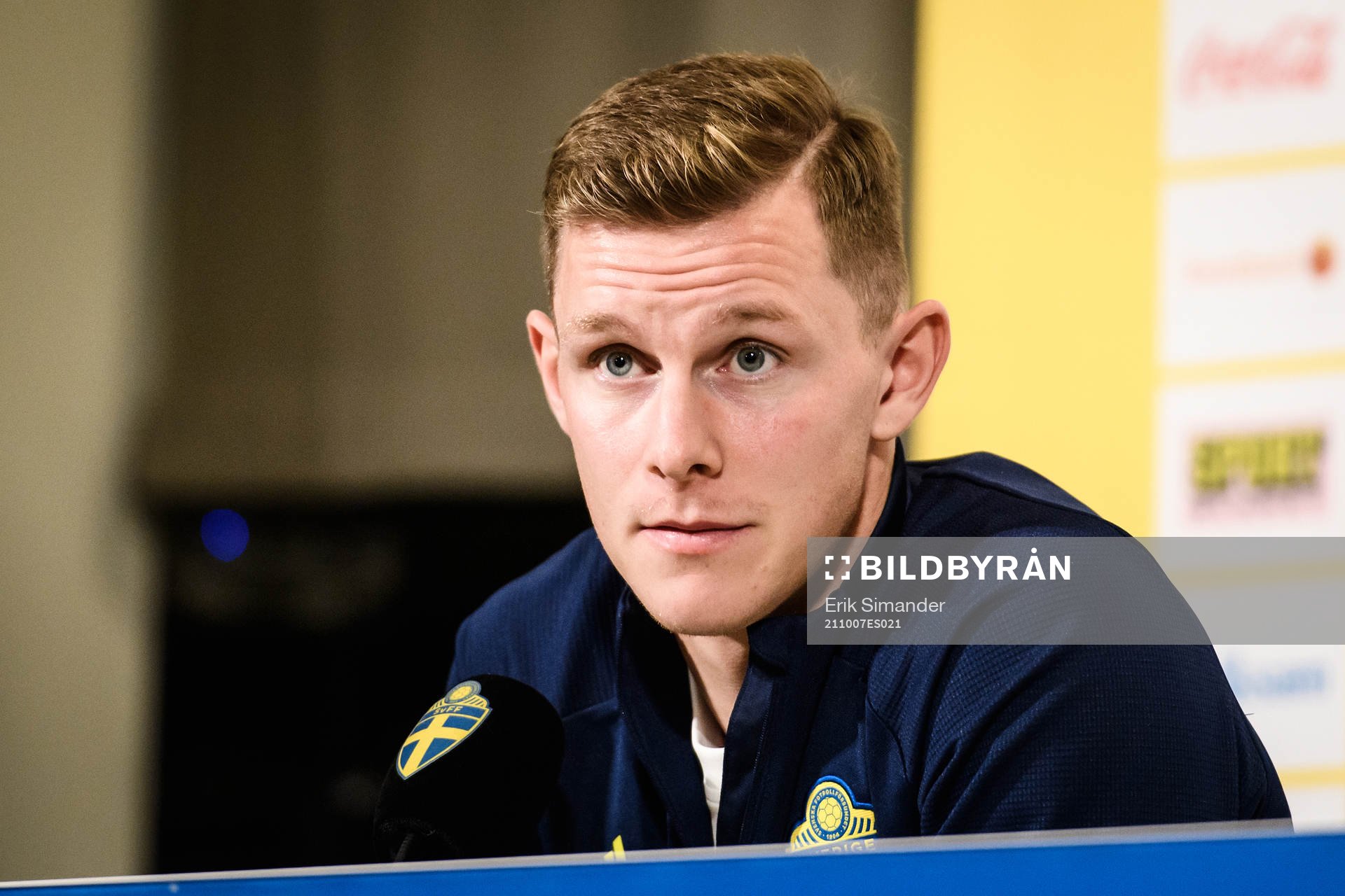 Emil Krafth of the Swedish national football team