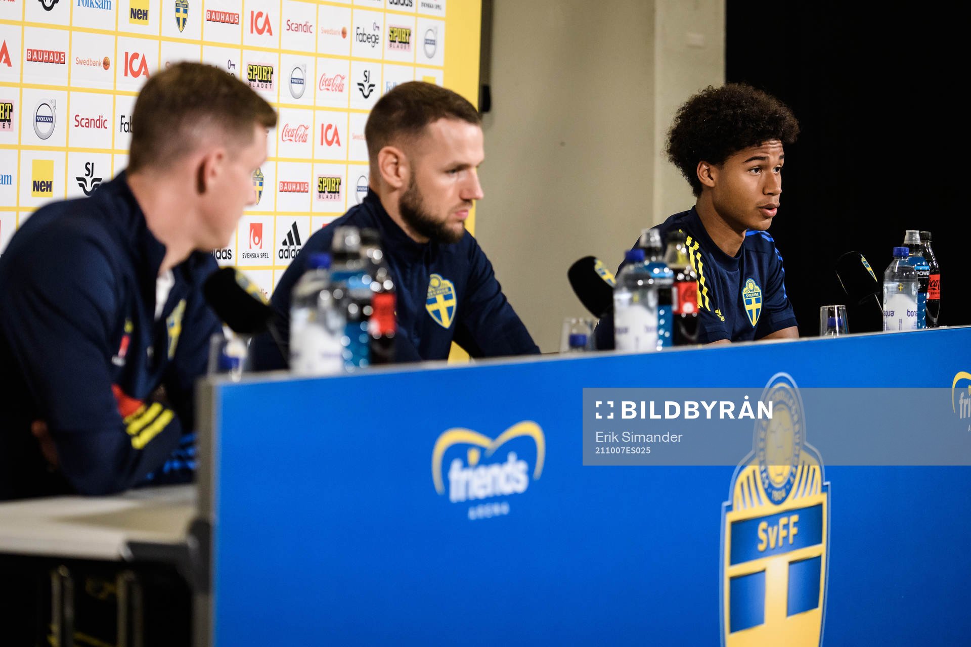 Emil Krafth, Alexander Milosevic and Jens Cajuste of the