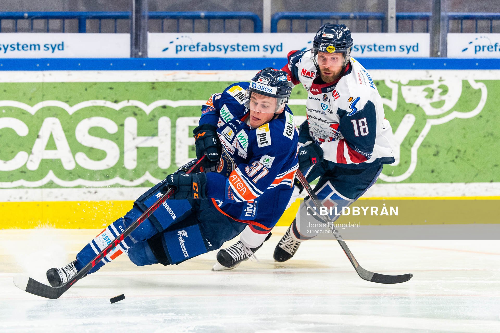 Växjös Olle Lycksell och Linköpings Alexander Johansson