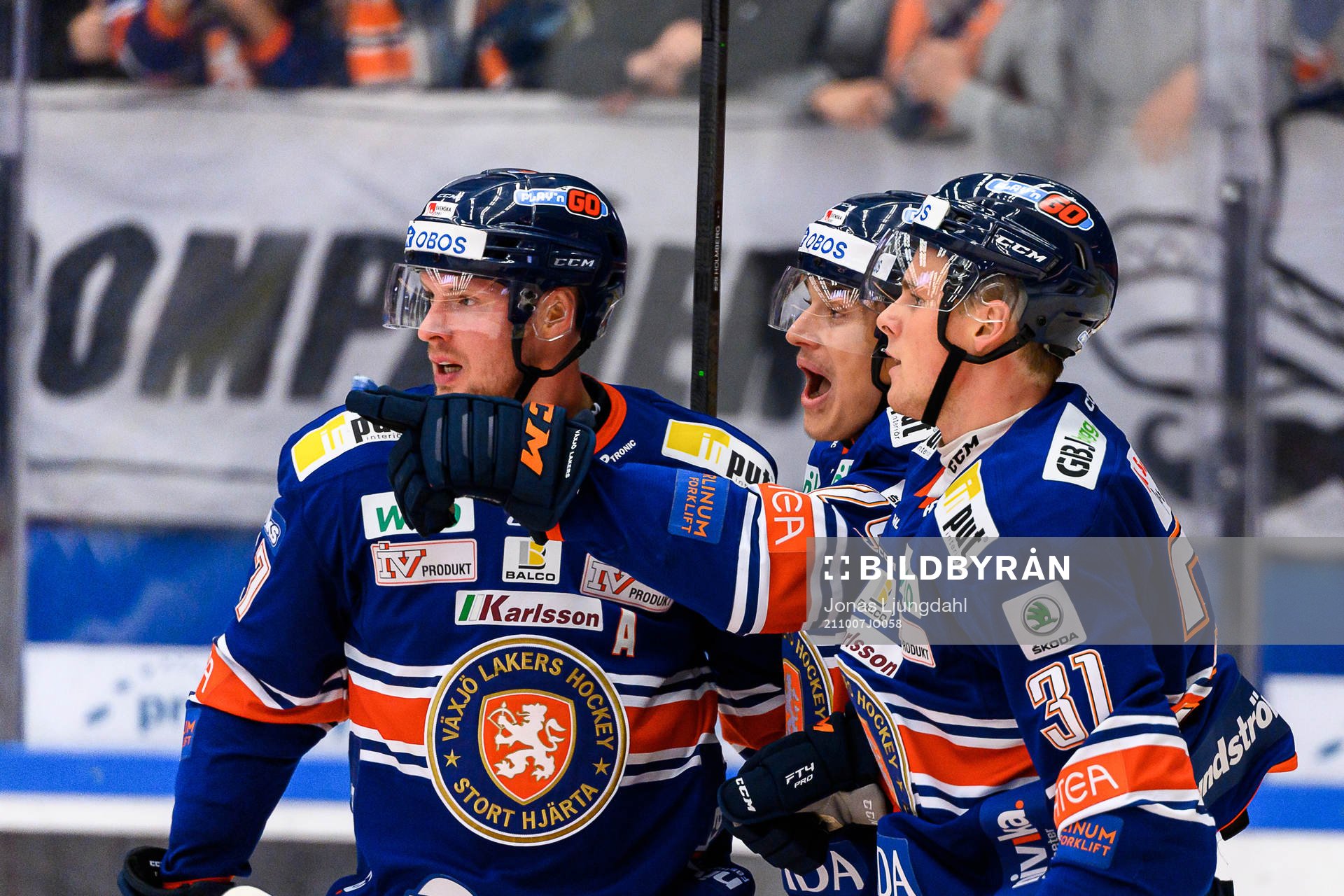 Växjös Martin Lundberg, Pontus Holmberg och Olle Lycksell