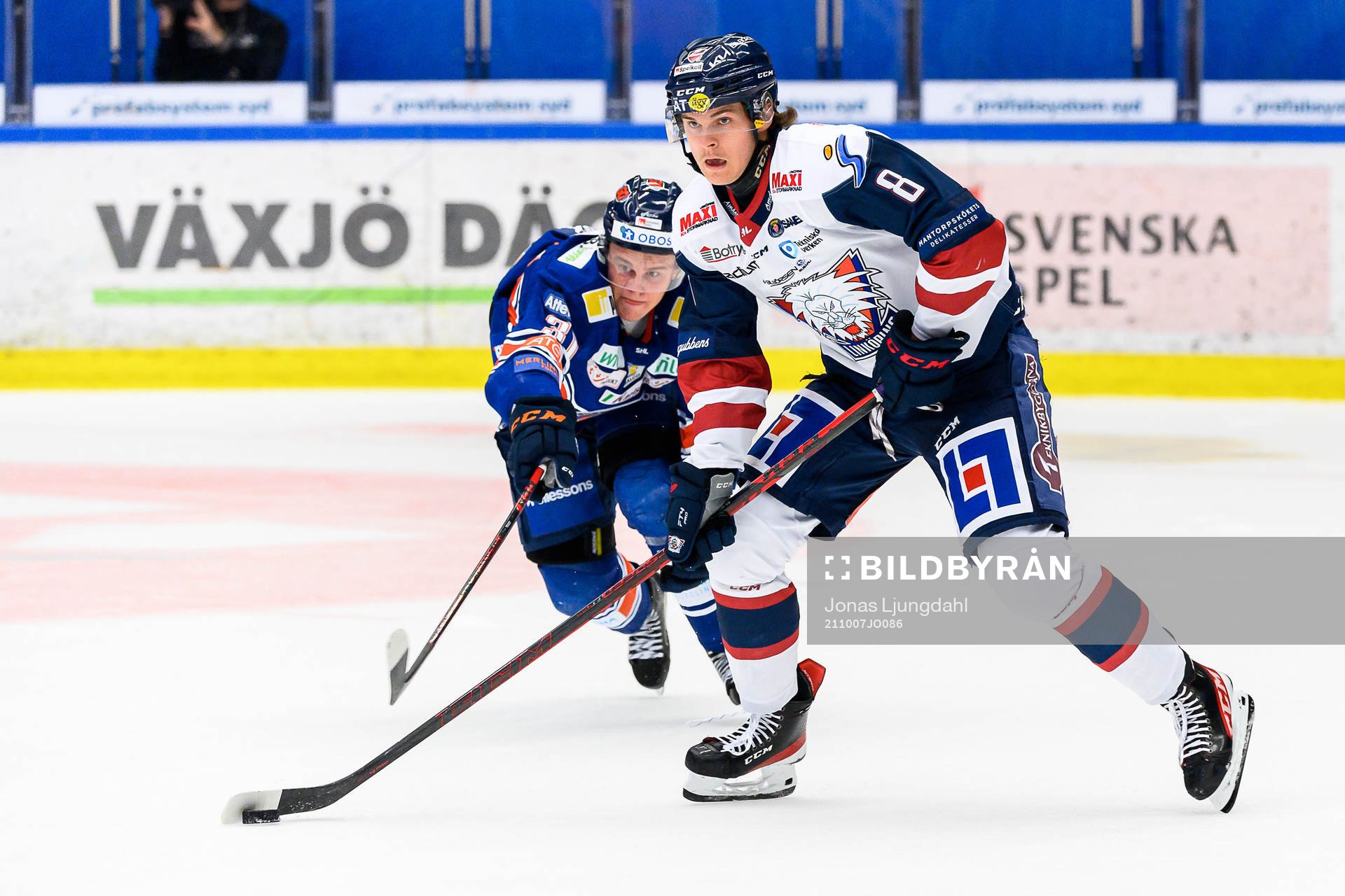 Växjös Olle Lycksell och Linköpings Jonathan Myrenberg