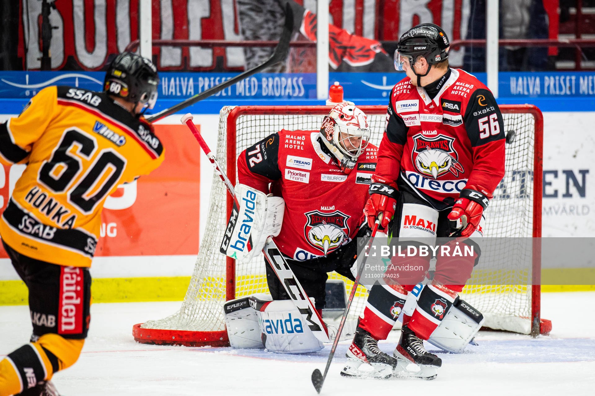 Luleås Julius Honka gör 0-1 bakom Malmö Redhawks