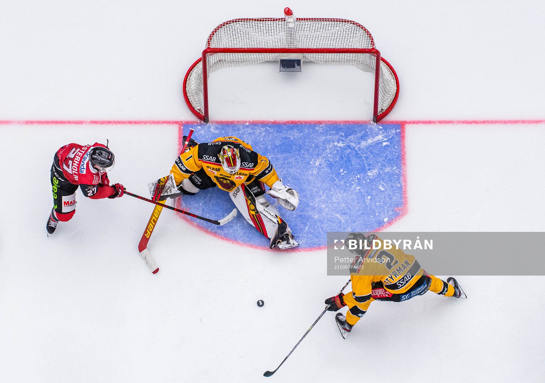Malmö Redhawks Ponthus Westerholm oroar mot Luleås