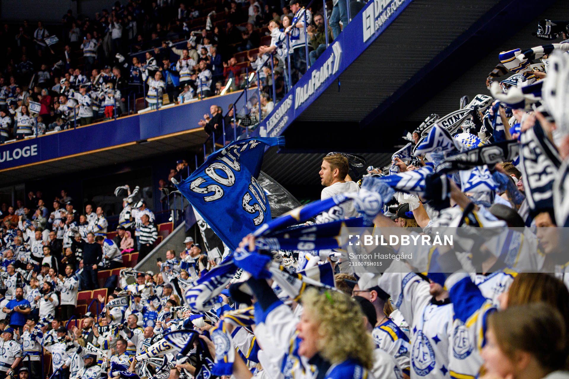 Leksands supportrar jublar