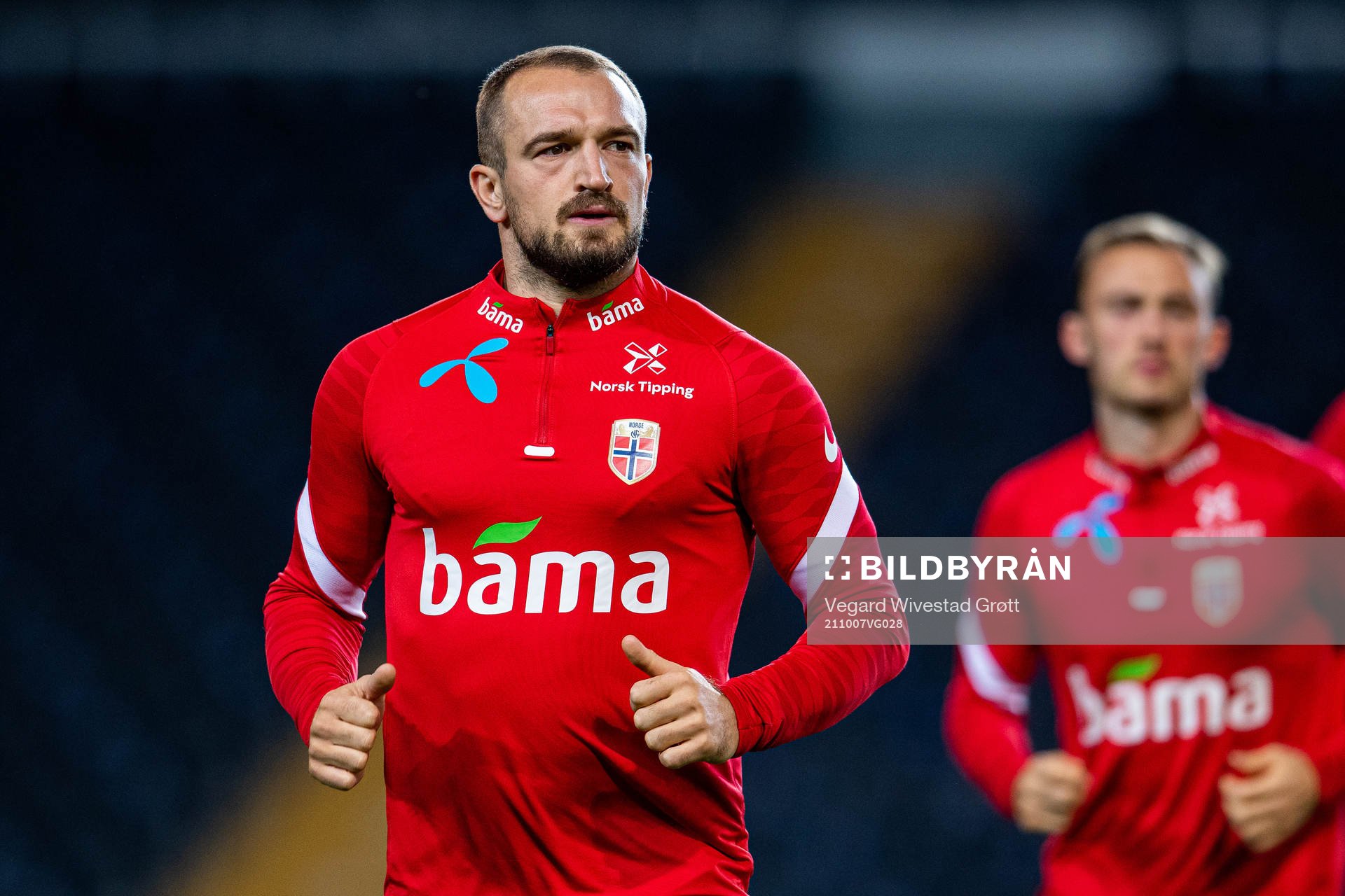 Veton Berisha of the Norwegian national football team