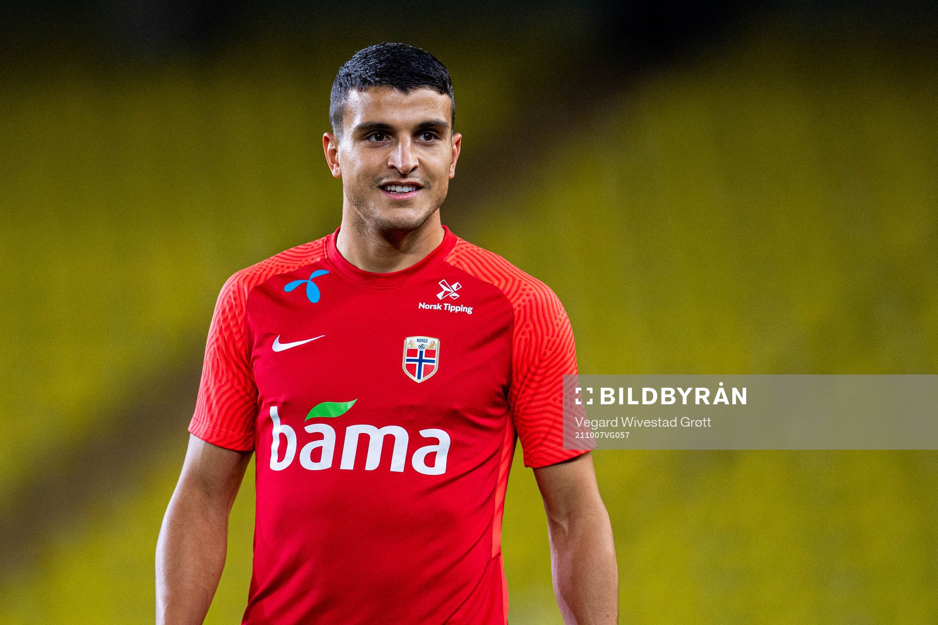 Mohamed Elyounoussi of the Norwegian national football team