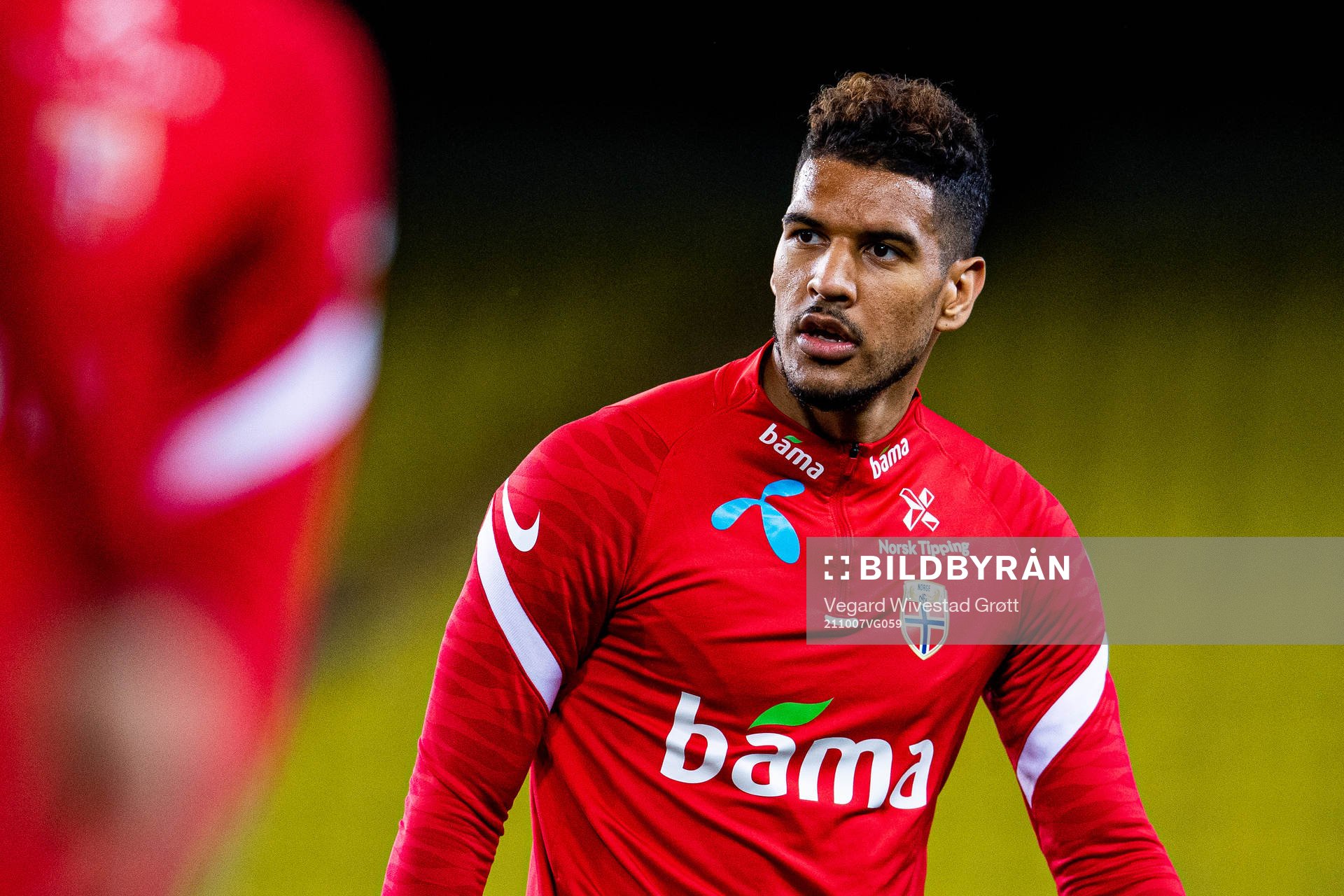 Ohi Omoijuanfo of the Norwegian national football team