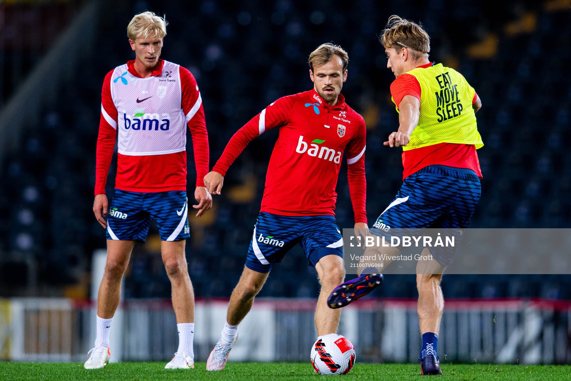 Morten Thorsby, Iver Fossum and Kristian Thorstvedt of the