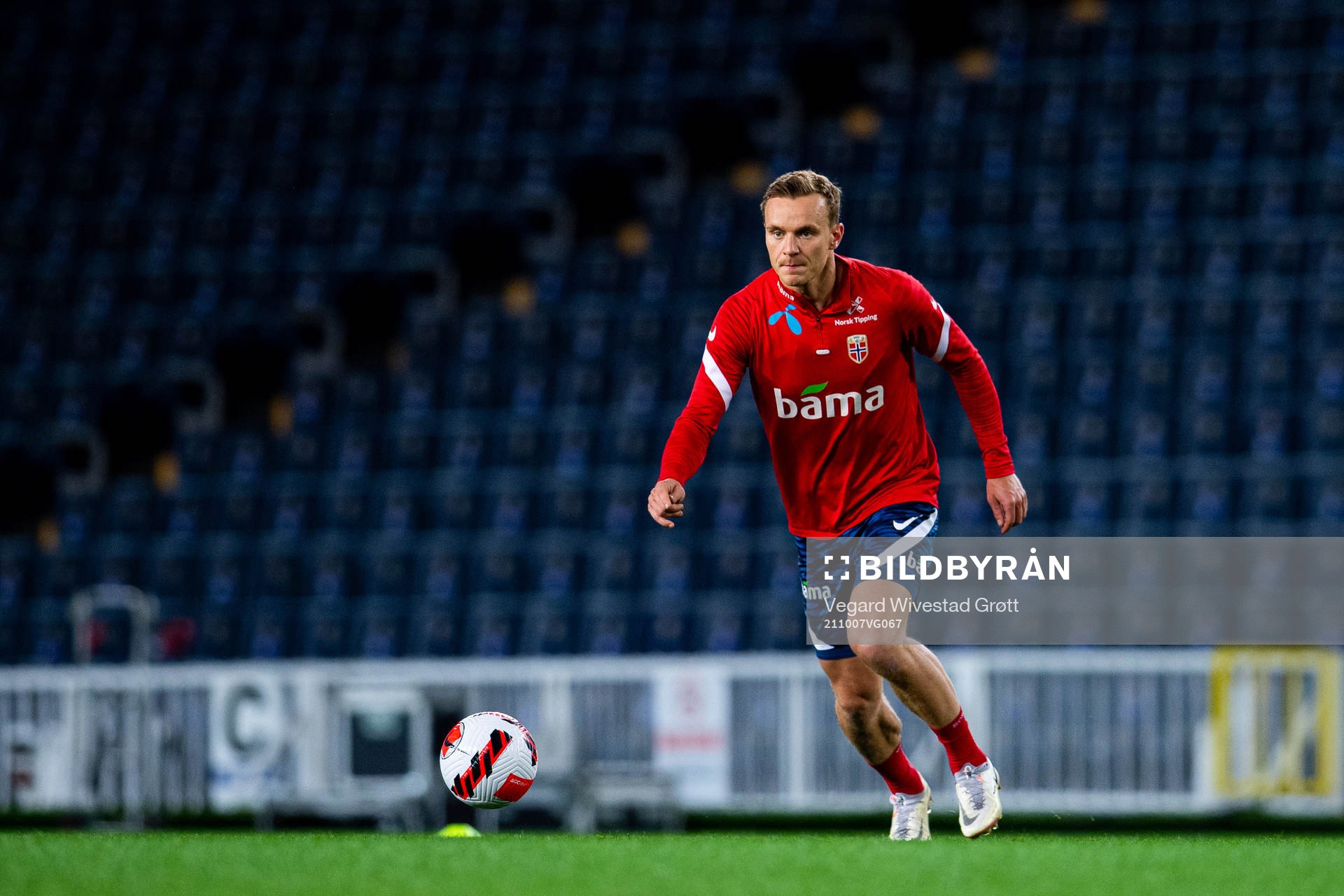 Marius Lode of the Norwegian national football team