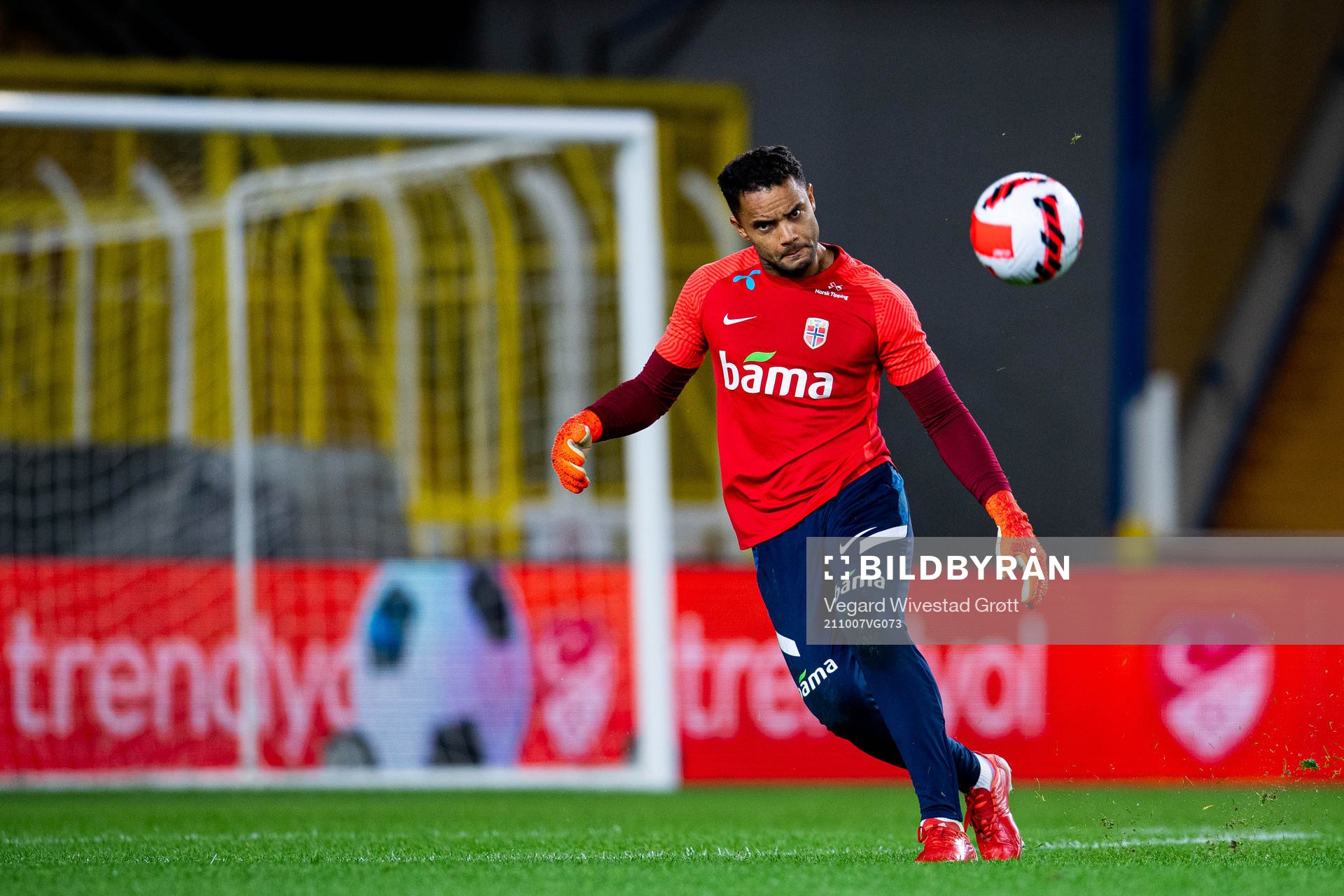 Goalkeeper Sten Grytebust of the Norwegian national
