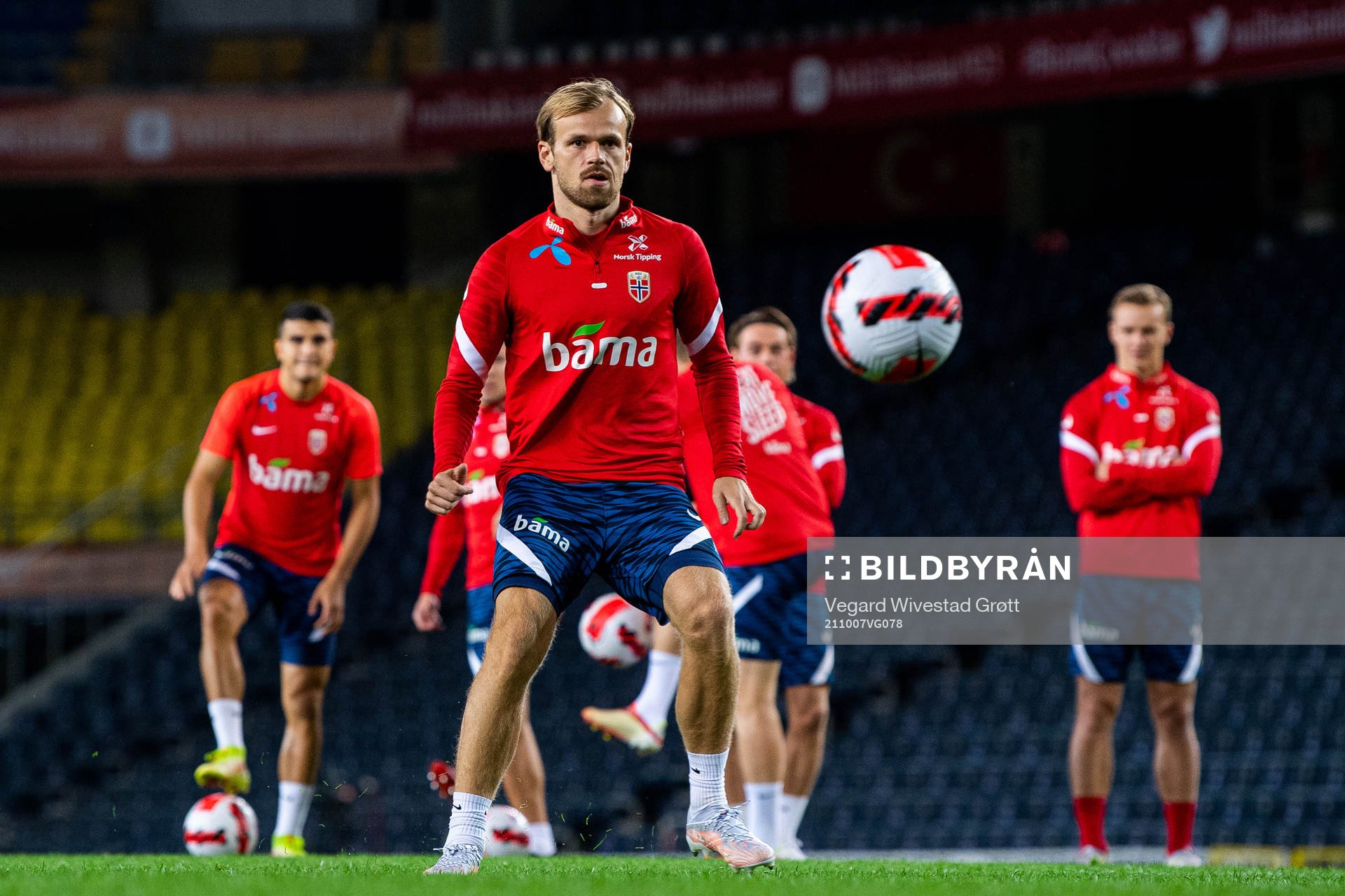 Iver Fossum of the Norwegian national football team