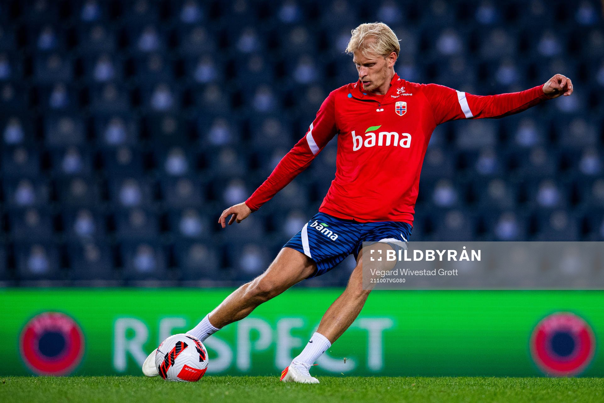 Morten Thorsby of the Norwegian national football team