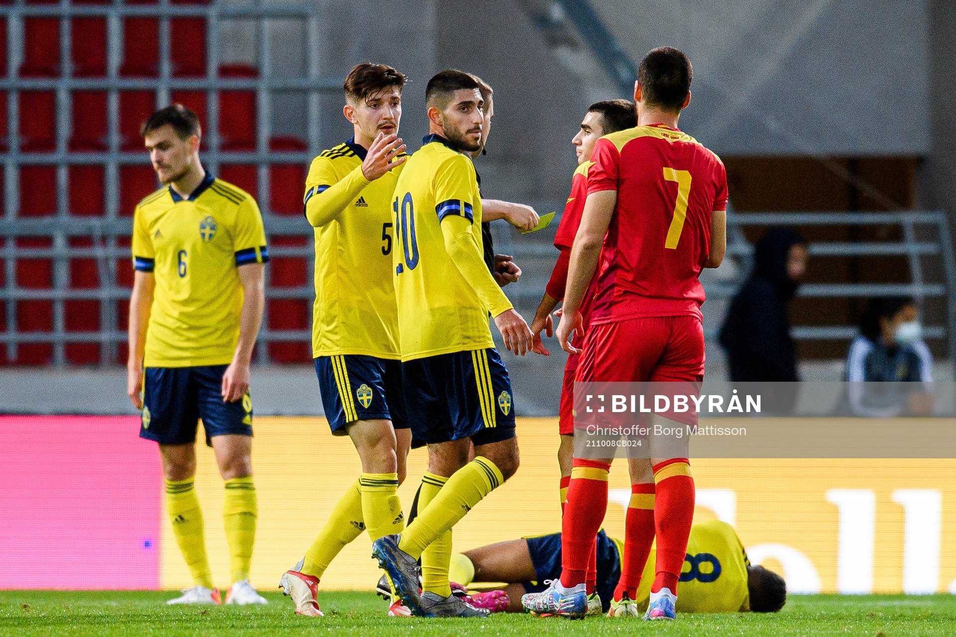 Armin Gigovic, Rami Hajal of Sweden and Srdjan Krstovic of