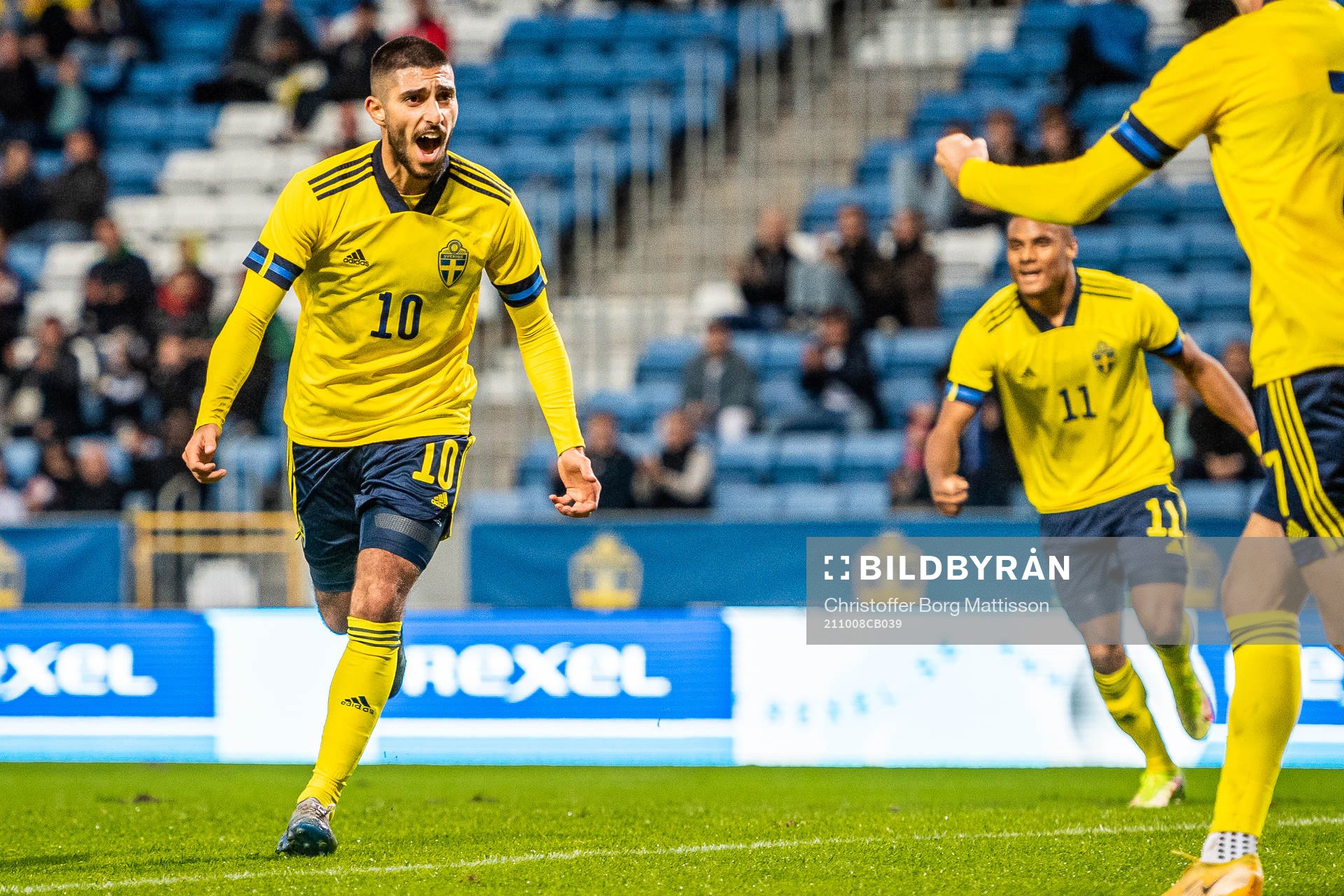 Rami Hajal of Sweden celebrates