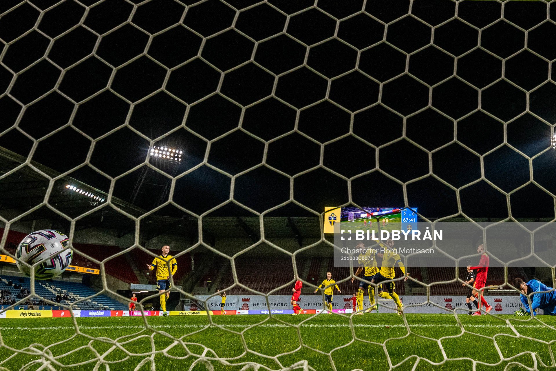 Anthony Elanga of Sweden celebrates