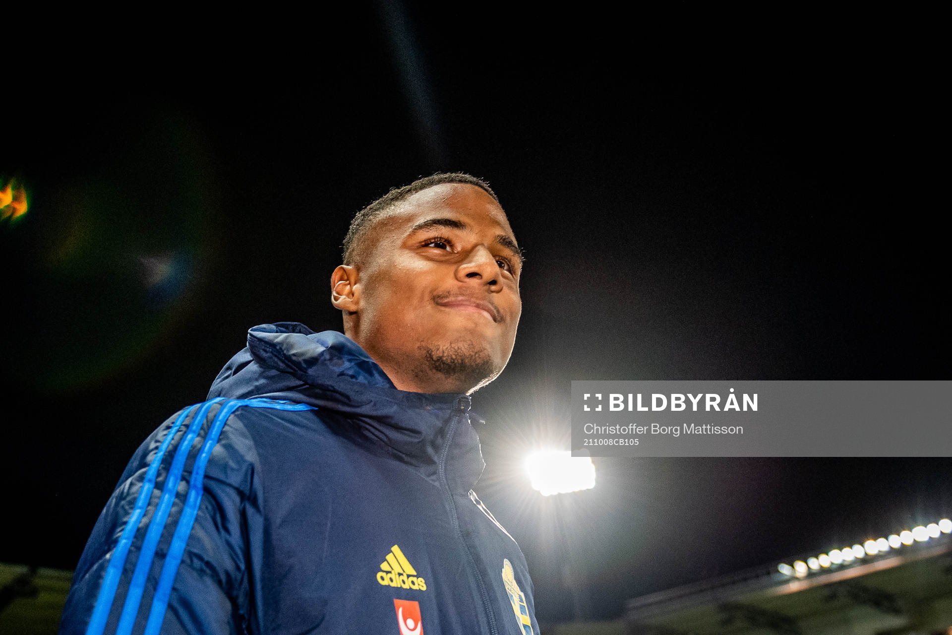 Amin Sarr of Sweden after the UEFA European Under-21 Qualifying football match between Sweden and Montenegro on October 8, 2021 in Helsingborg.