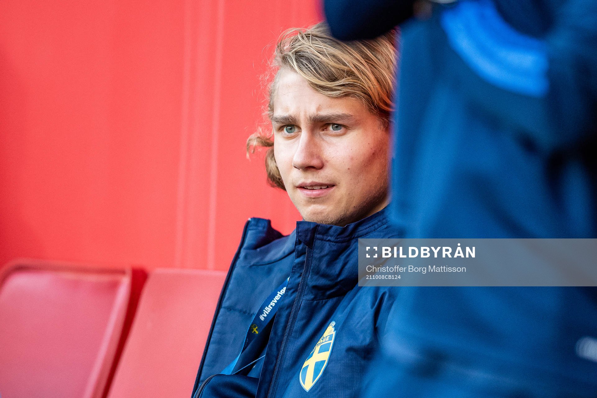 Sebastian Nanasi of Sweden prior the UEFA European Under-21