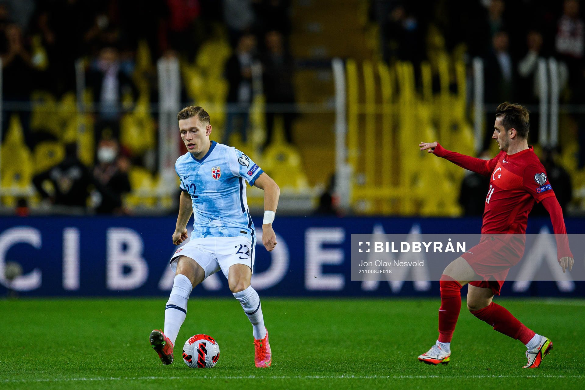 Marcus Holmgren Pedersen of Norway and Kerem Aktürkoglu of
