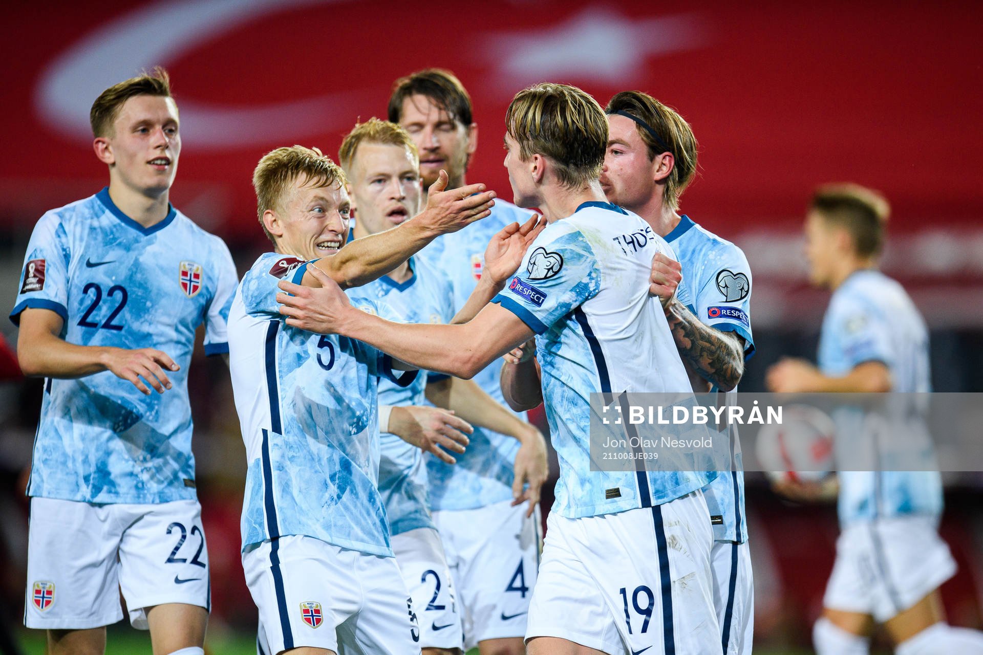 Birger Meling and Kristian Thorstvedt of Norway celebrate