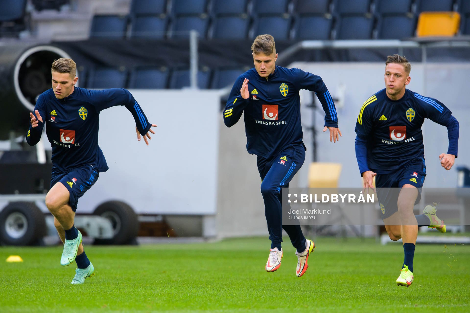 Viktor Gyökeres, Mattias Svanberg and Jesper Karlsson of