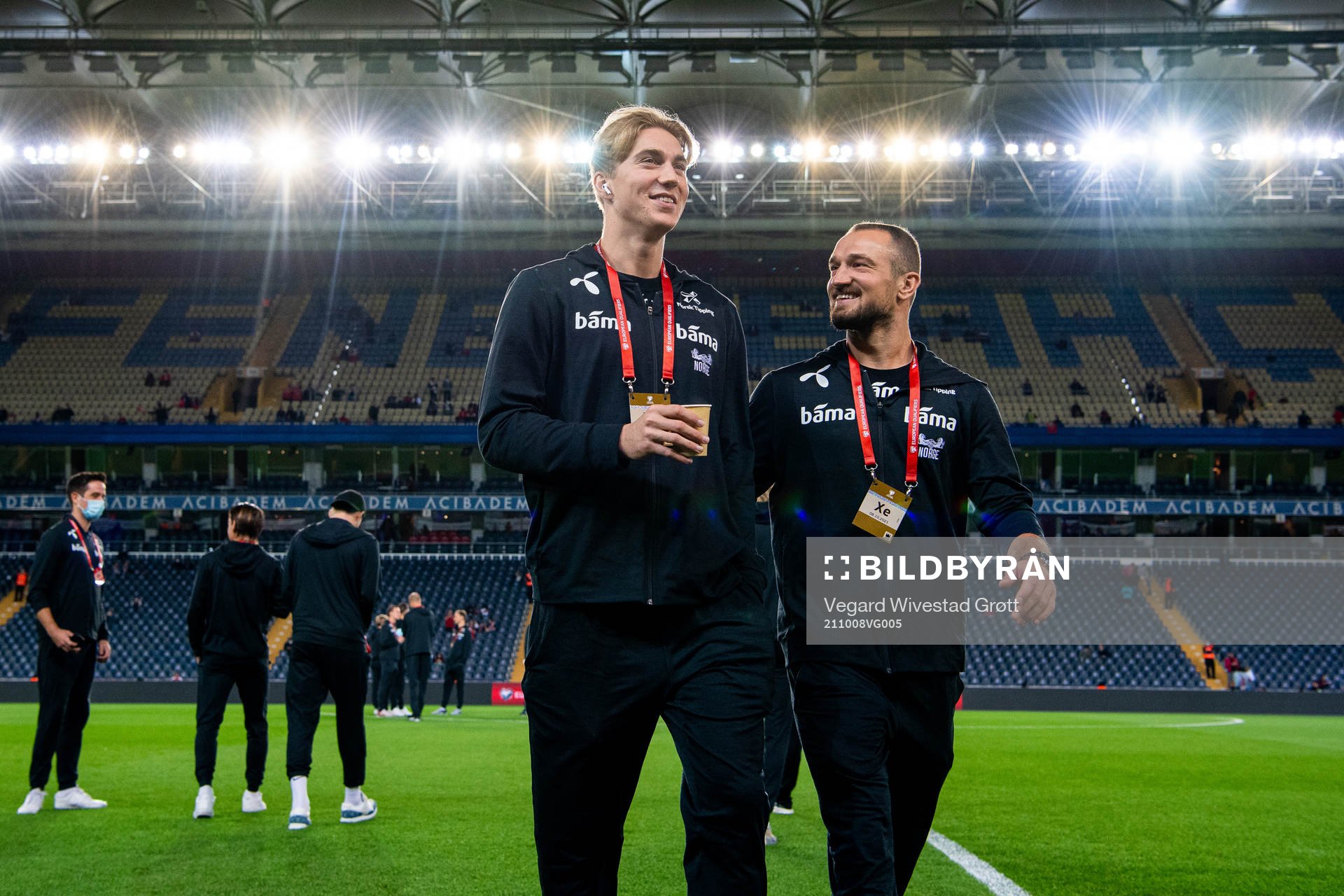 Kristian Thorstvedt and Veton Berisha of Norway