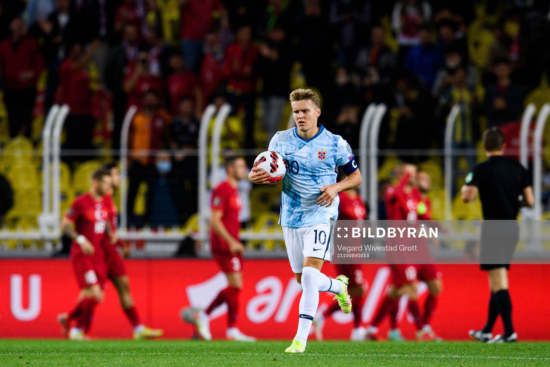 Martin Ødegaard of Norway looks dejected