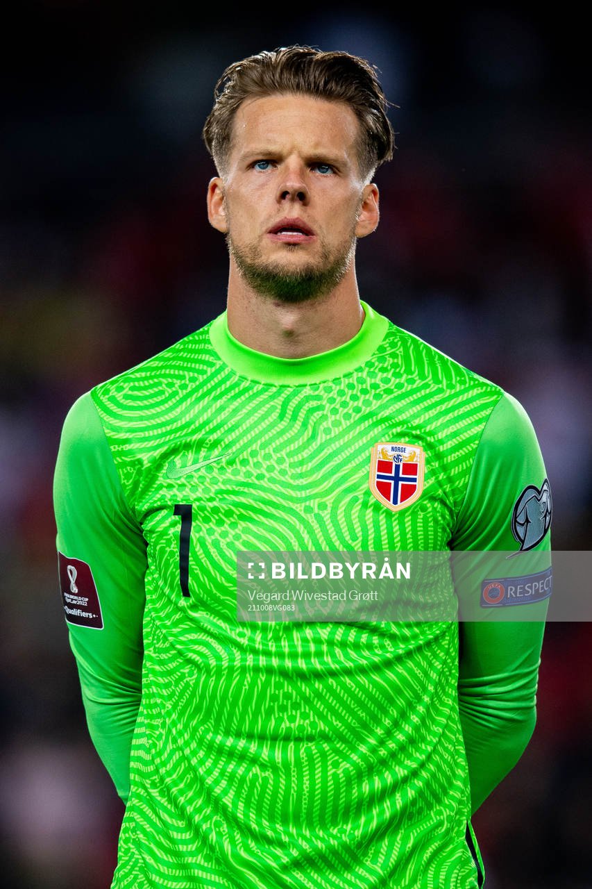 Goalkeeper Ørjan Håskjold Nyland of Norway