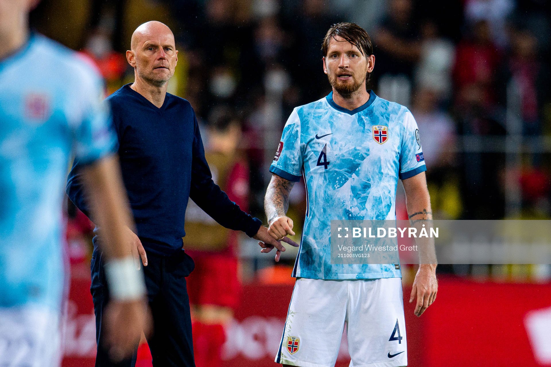 Ståle Solbakken, head coach of Norway, and Stefan