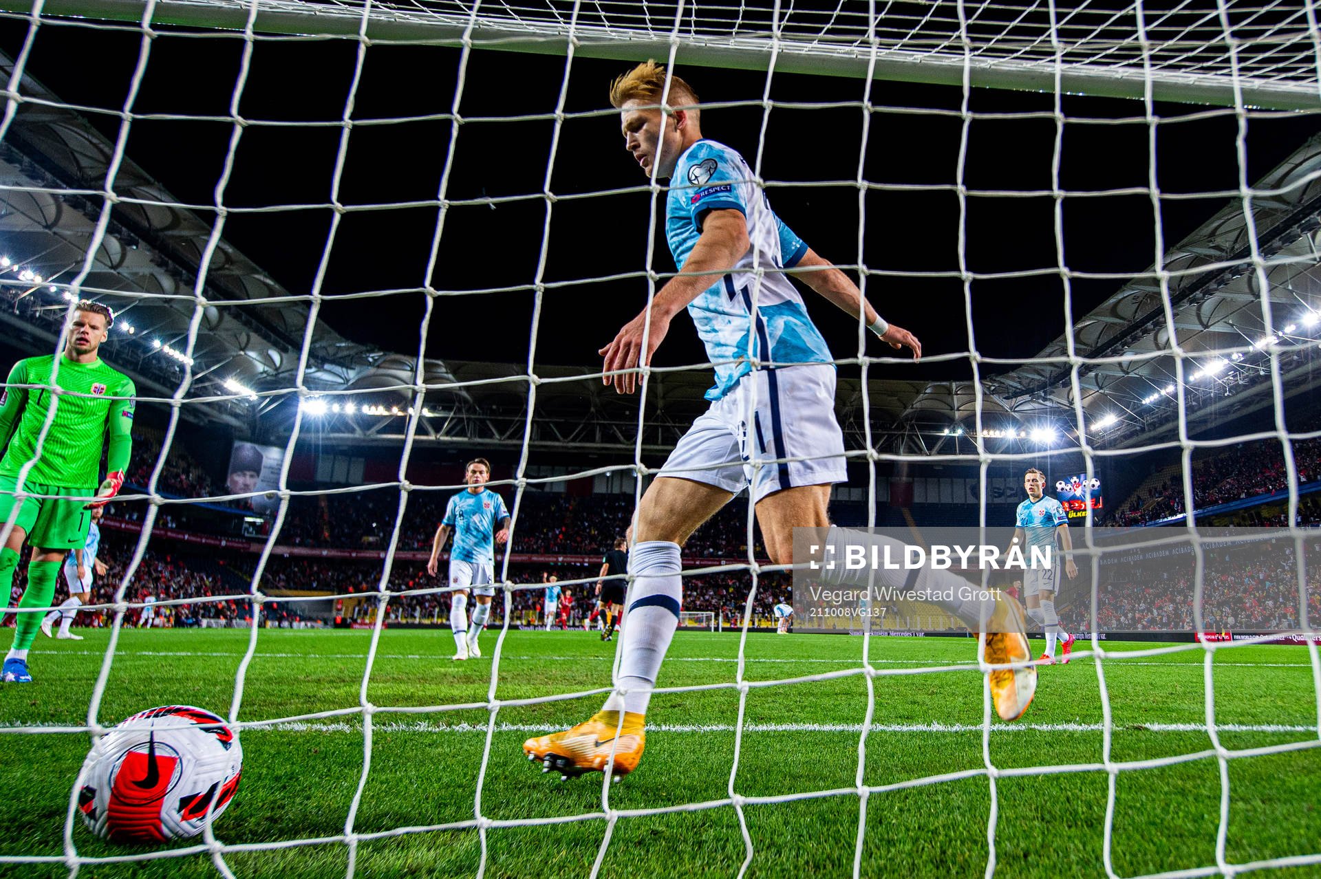 Andreas Hanche-Olsen of Norway looks dejected