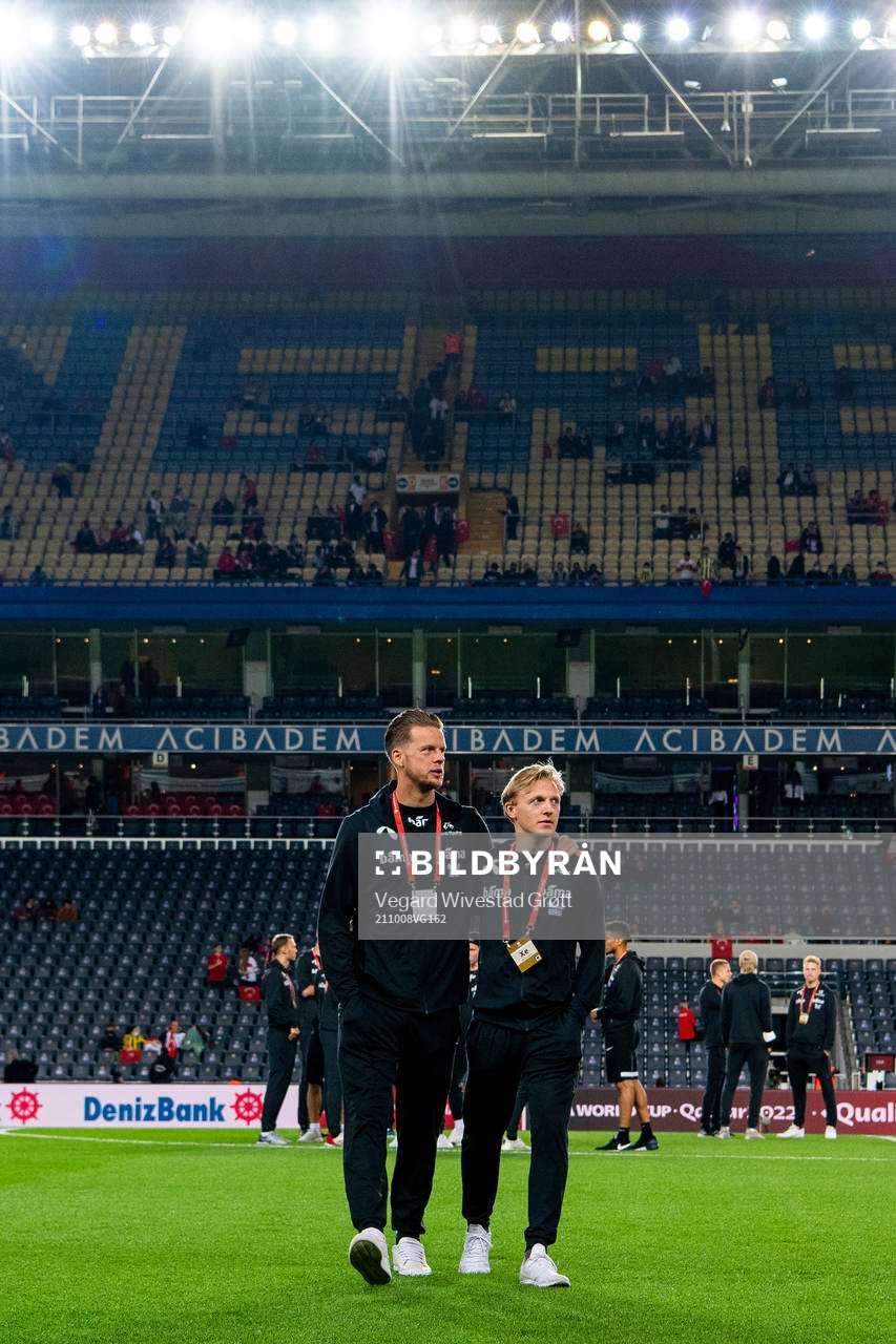 Goalkeeper Ørjan Håskjold Nyland and Mats Møller Dæhli