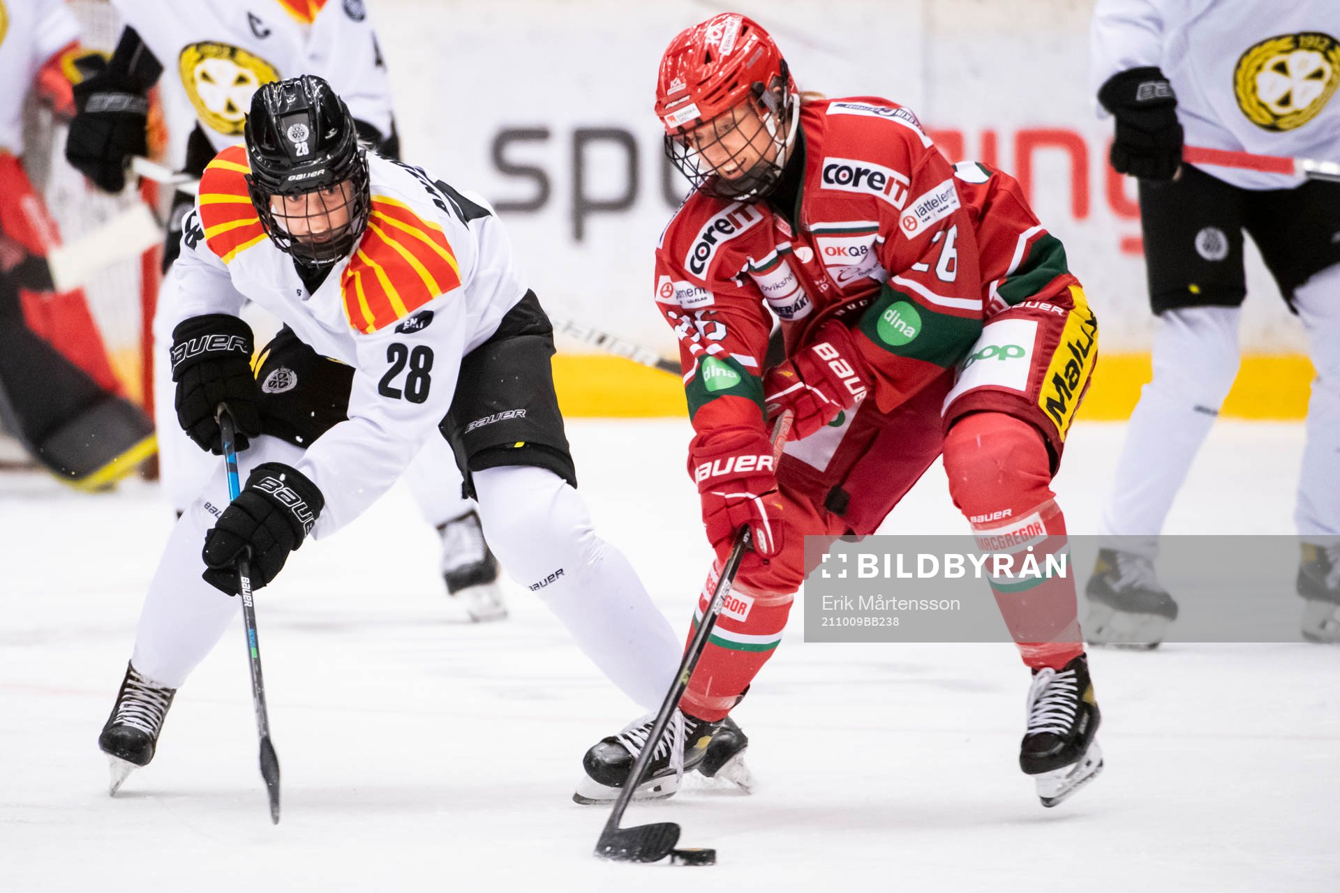 Brynäs Jenny Antonsson och Modos Marion Allemoz