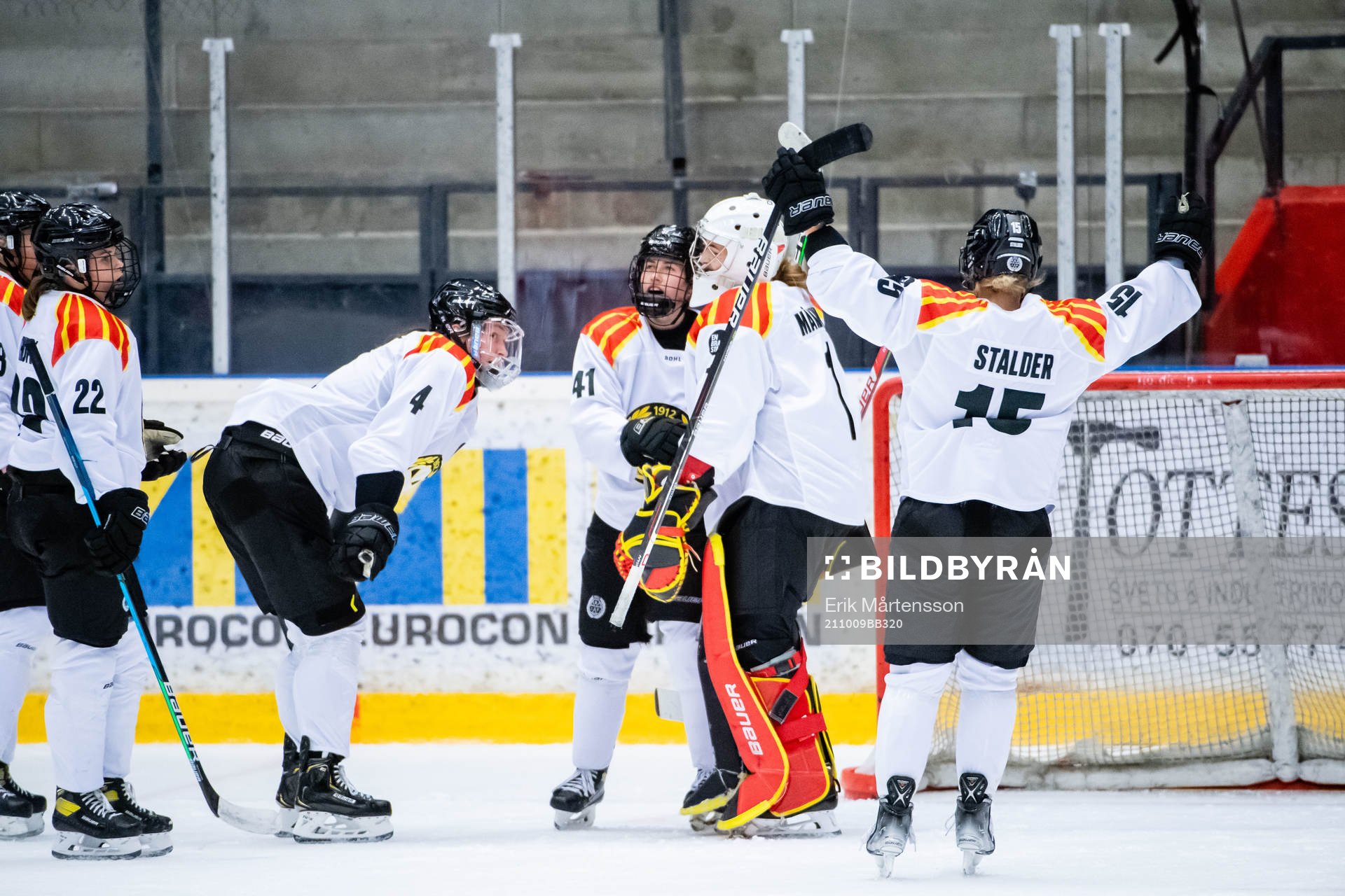 Brynäs spelare jublar
