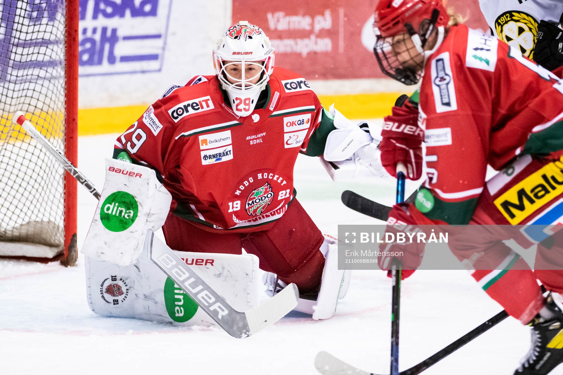 Modos målvakt Klara Peslarkova