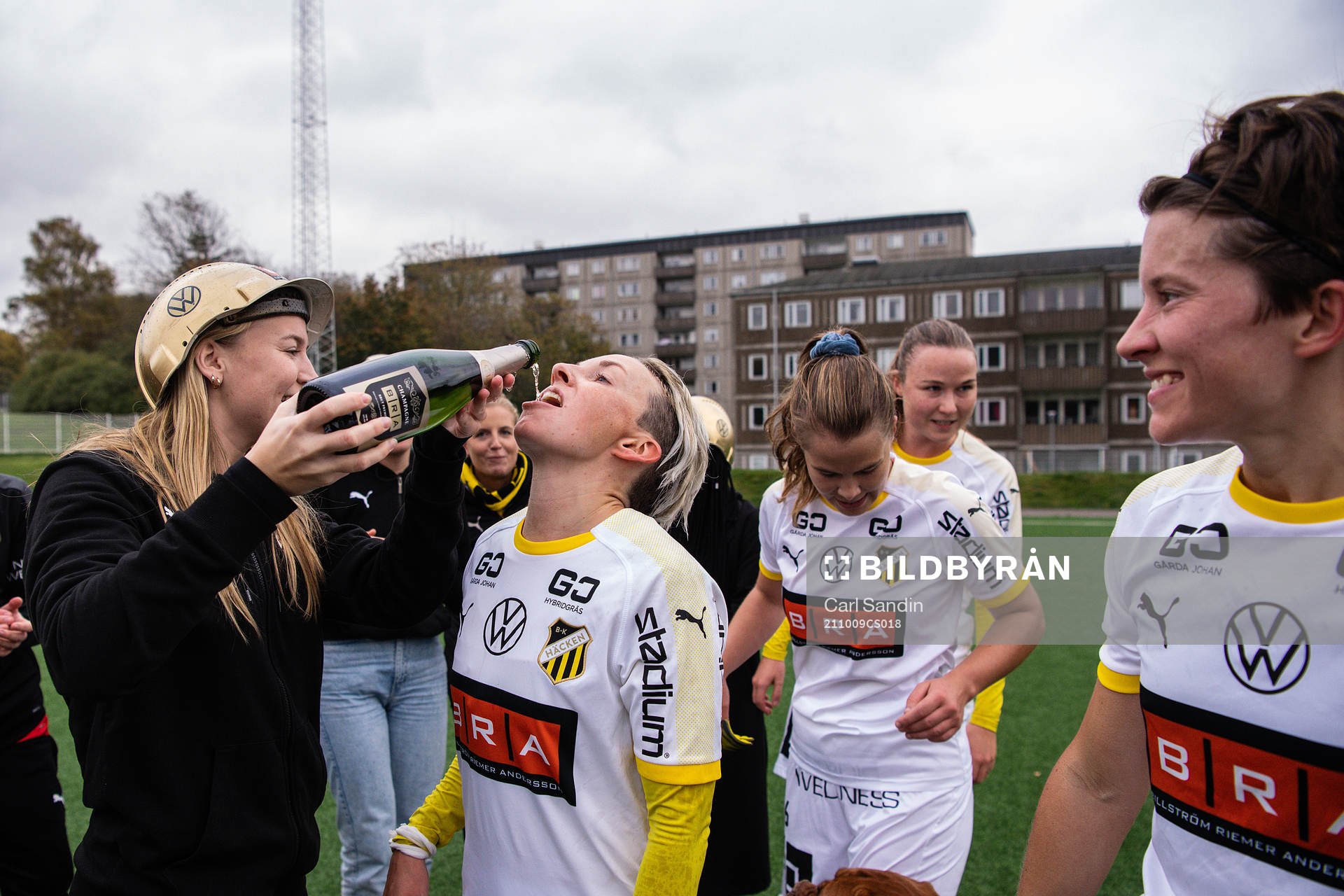 Häckens Elin Nilsen jublar
