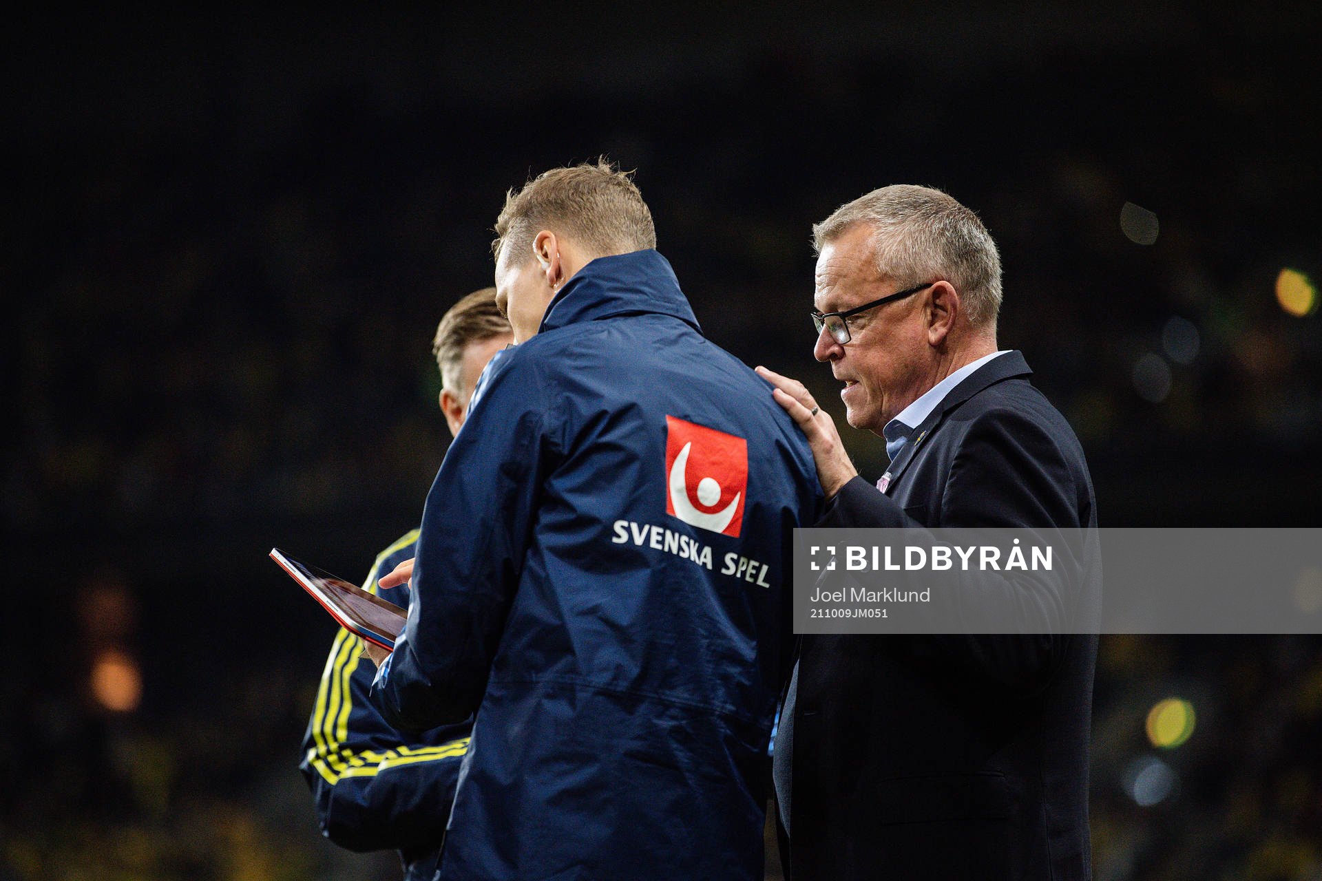 goalkeeper coach Maths Elfvendal and head coach Janne