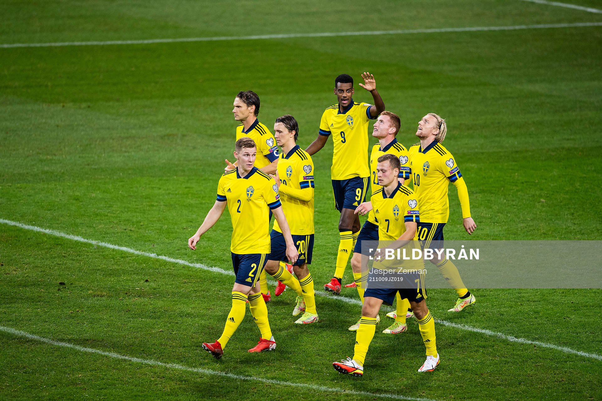 Emil Forsberg of Sweden celebrates