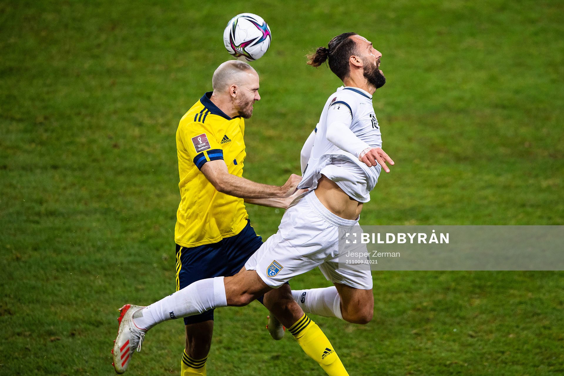 Marcus Danielson of Sweden and Vedat Muriqi of Kosovo