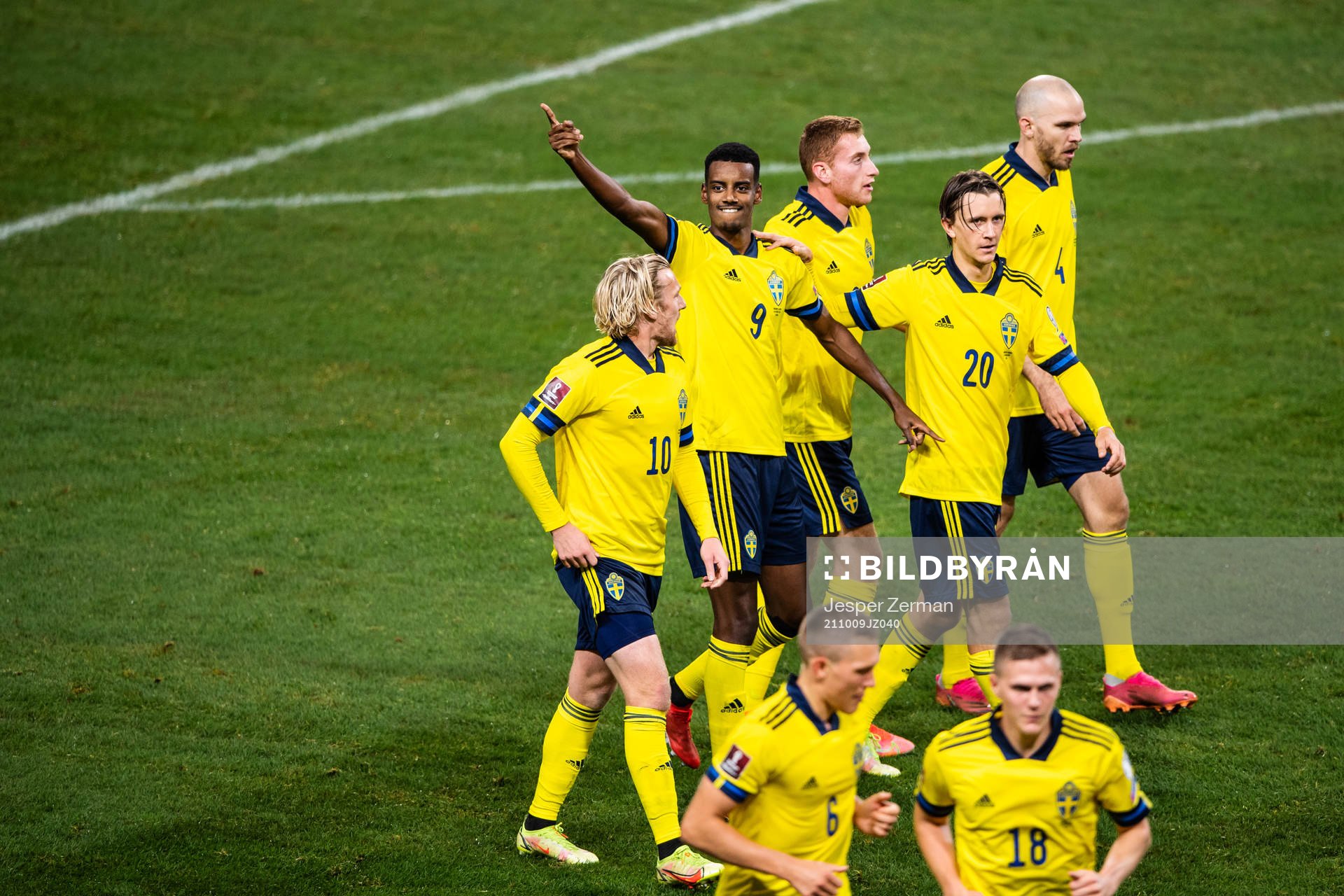 Emil Forsberg, Alexander Isak, Dejan Kulusevski, Kristoffer