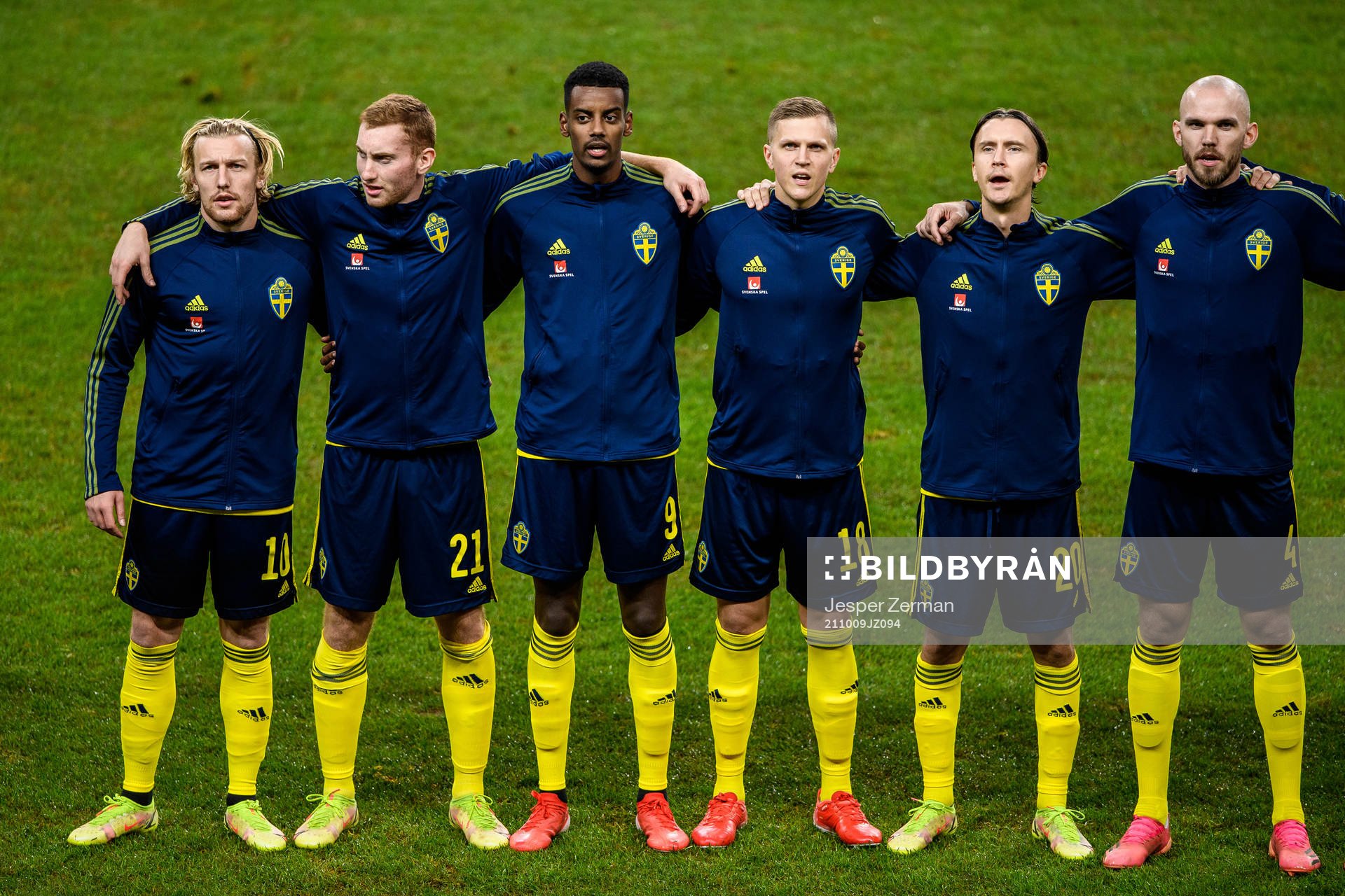 Emil Forsberg, Dejan Kulusevski, Alexander Isak, Joakim