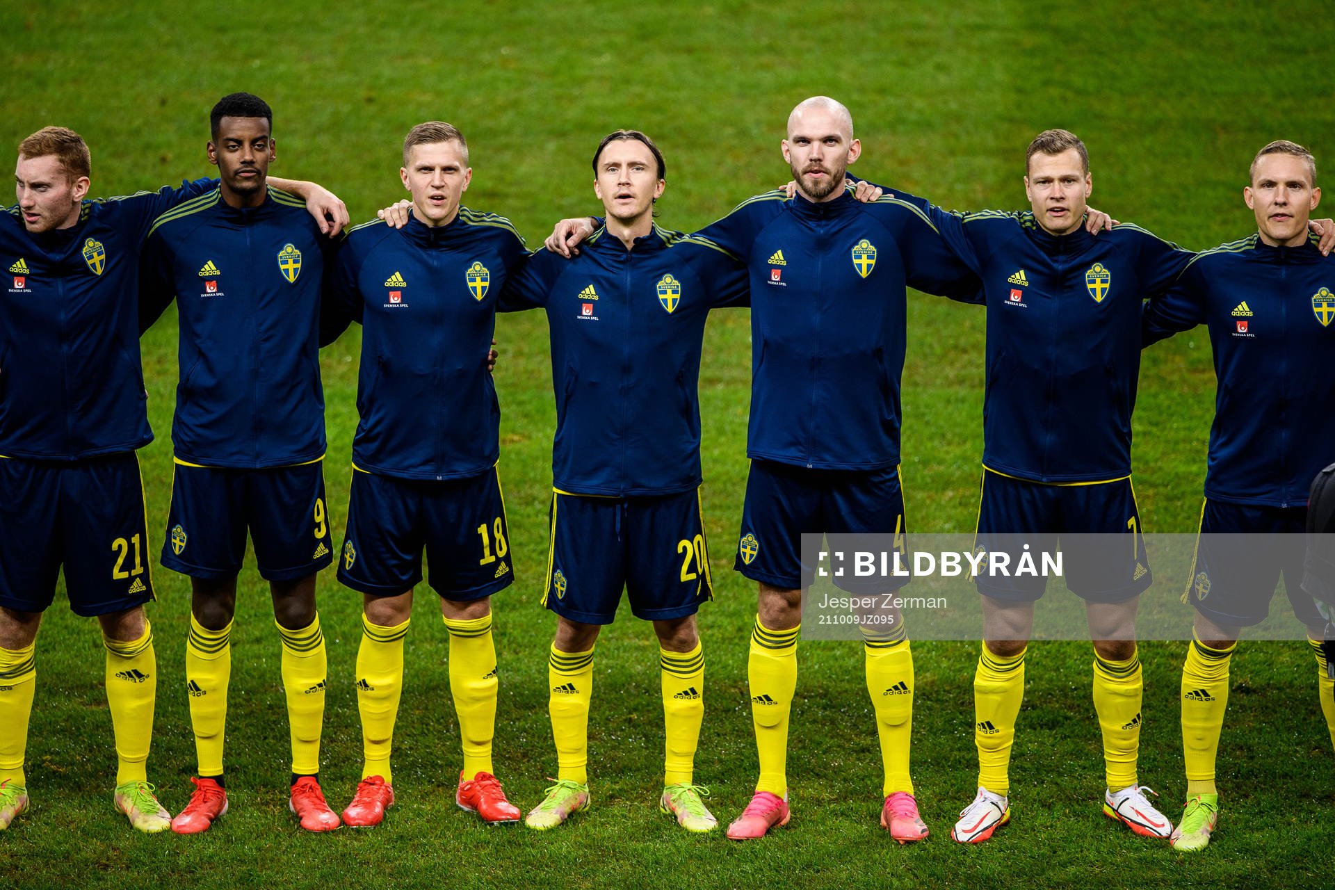 Dejan Kulusevski, Alexander Isak, Joakim Nilsson,