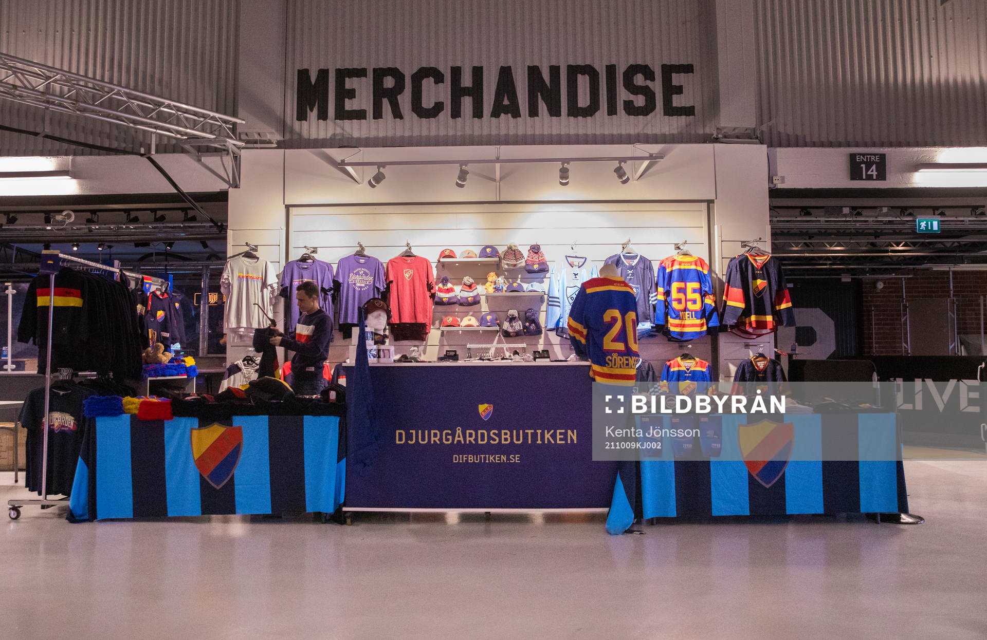 Djurgårdens souvenirbutik i Hovet